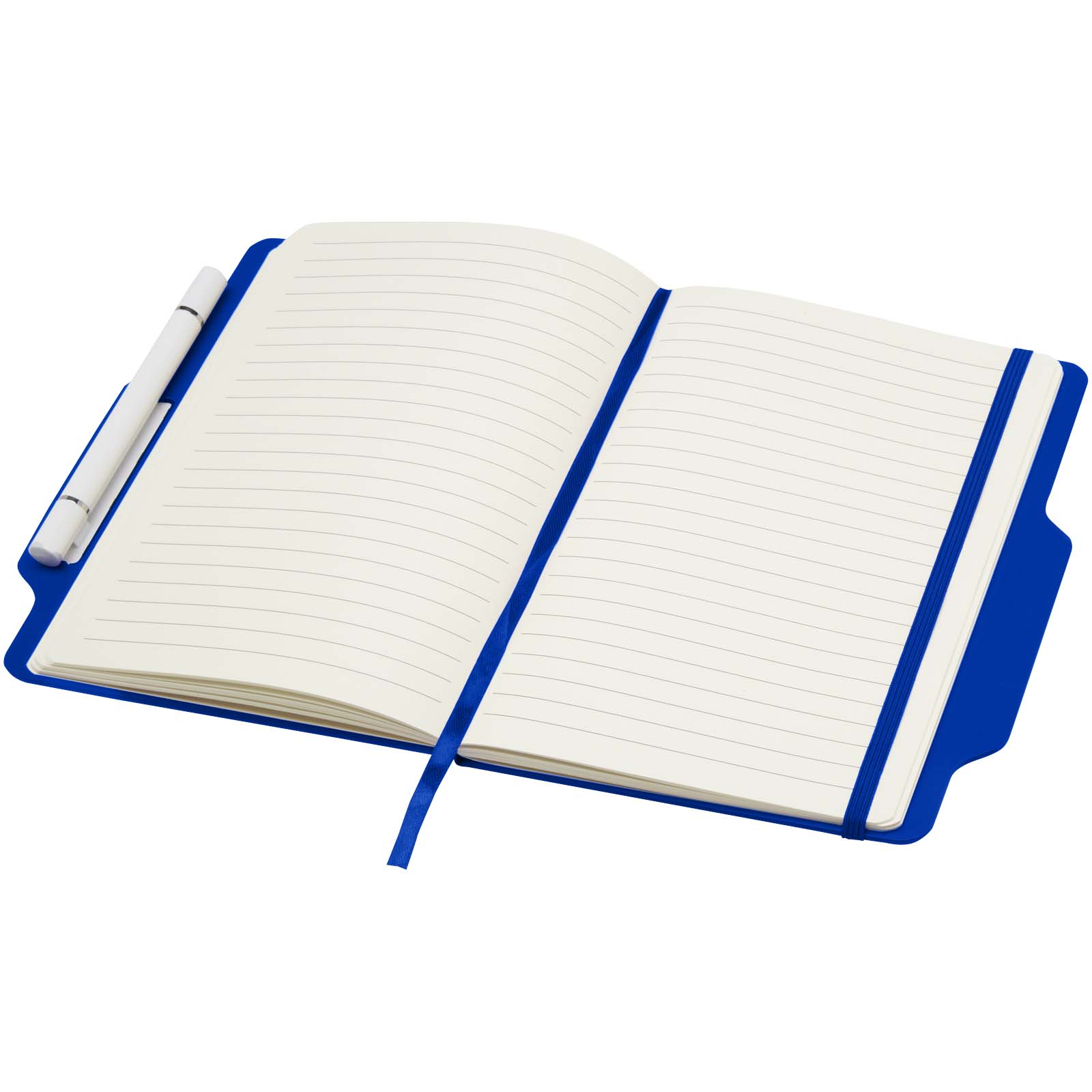 Nexus A5 Hardcover Notizbuch mit Kugelschreiber und Bleistiftset (schwarze Mine) royalblau