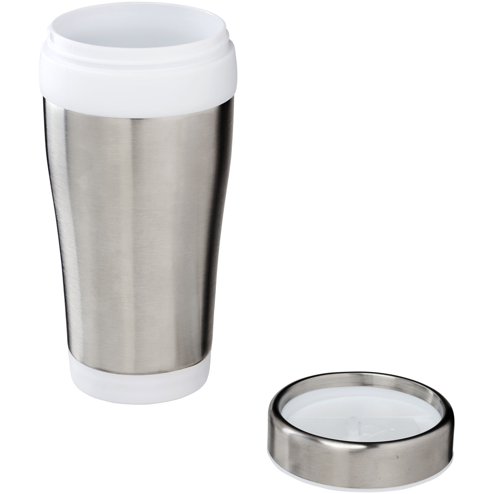 Elwood 410 ml RCS-zertifizierter Isolierbecher aus recyceltem Edelstahl weiss