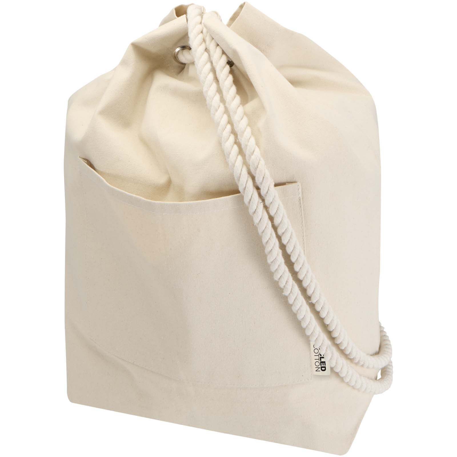 Florida 270 g/m² GRS-zertifizierter Seesack aus Recyclingmaterial, 15 l natur
