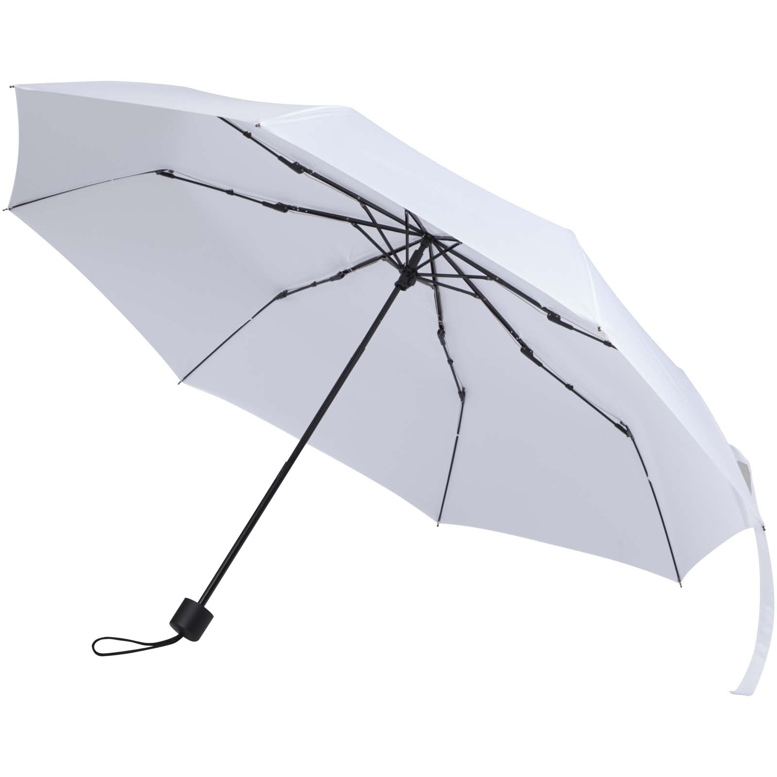 Aaron 23'' faltbarer manueller Regenschirm weiss