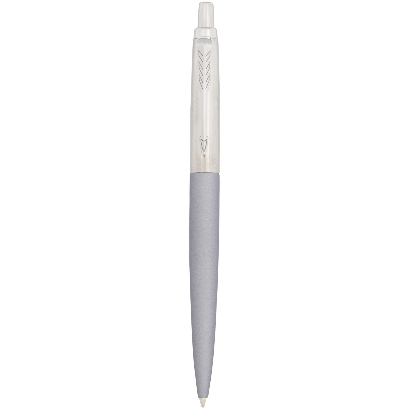 Parker Jotter XL matt mit Kugelschreiber mit Chromverzierung (blaue Mine) grau