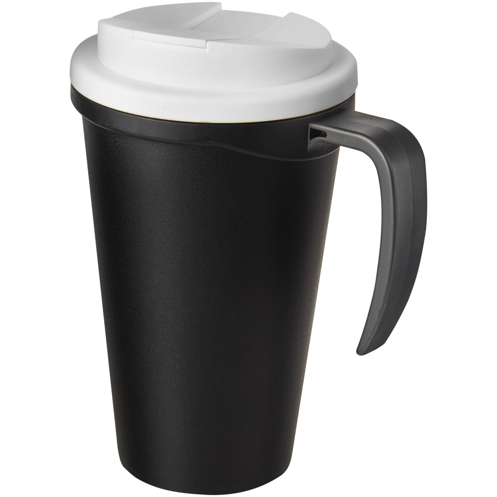 Americano® Grande 350 ml Isolierbecher mit auslaufsicherem Schraubverschluss schwarz, weiss