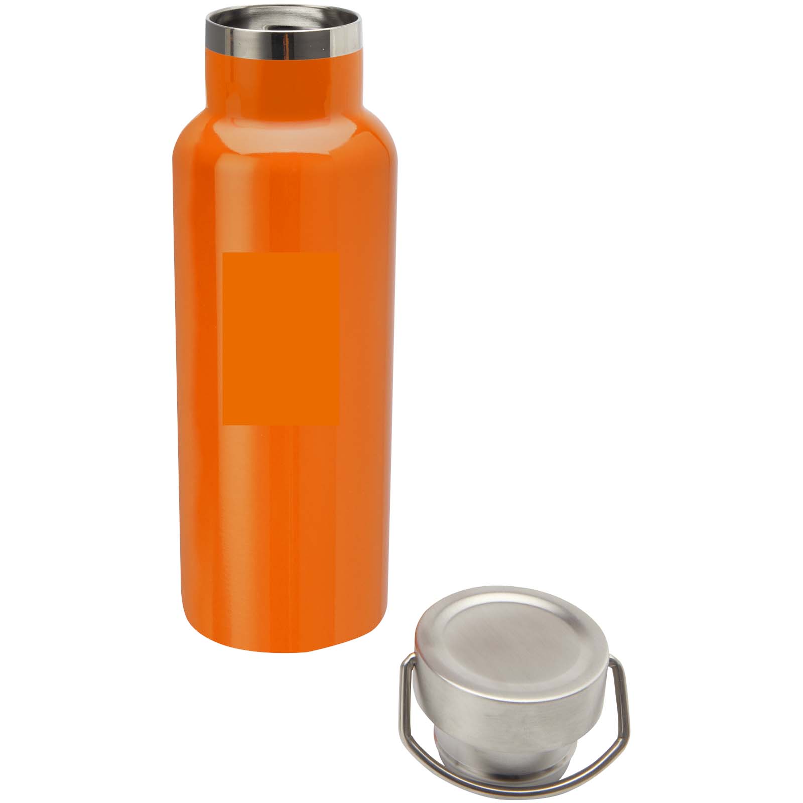 Thor 500 ml RCS-zertifizierte Trinkflasche aus Edelstahl orange