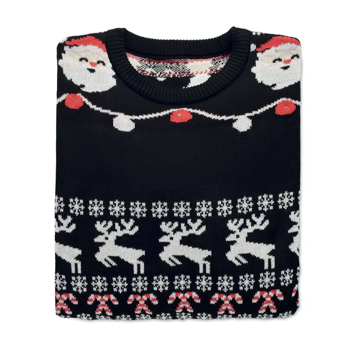Weihnachts-LED-Pullover L/XL