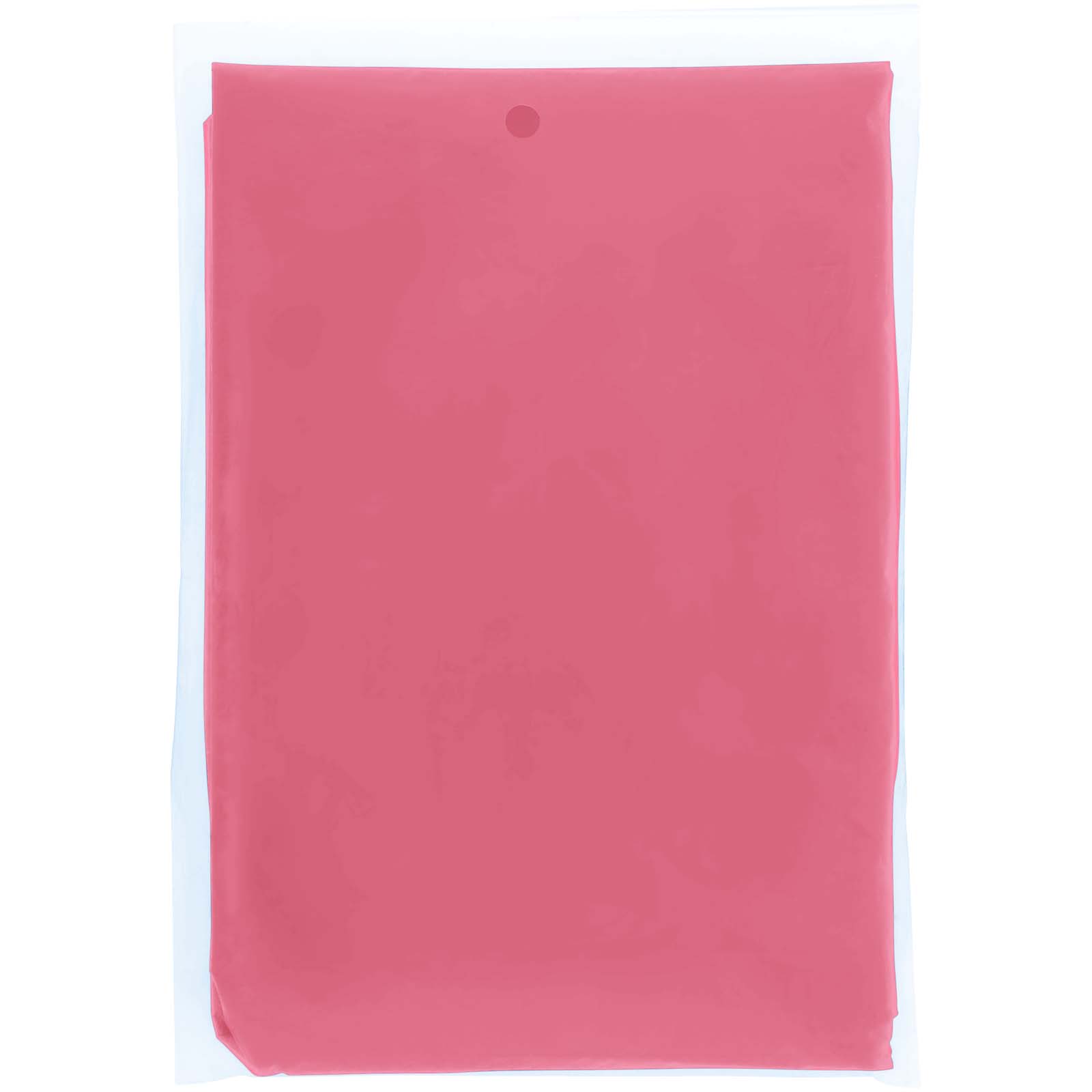 Ziva Einweg Regenponcho mit Hülle rot