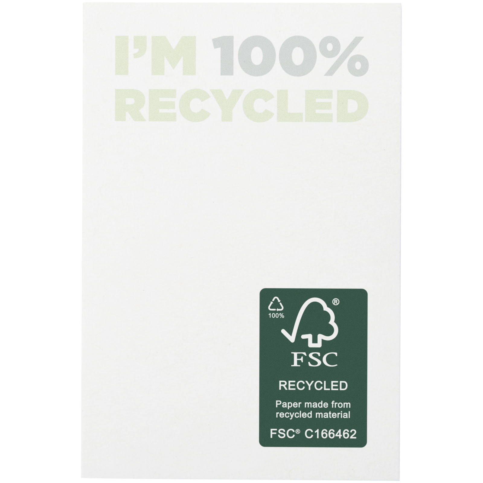 Sticky-Mate® recycelte Haftnotizen 50 x 75 mm weiss