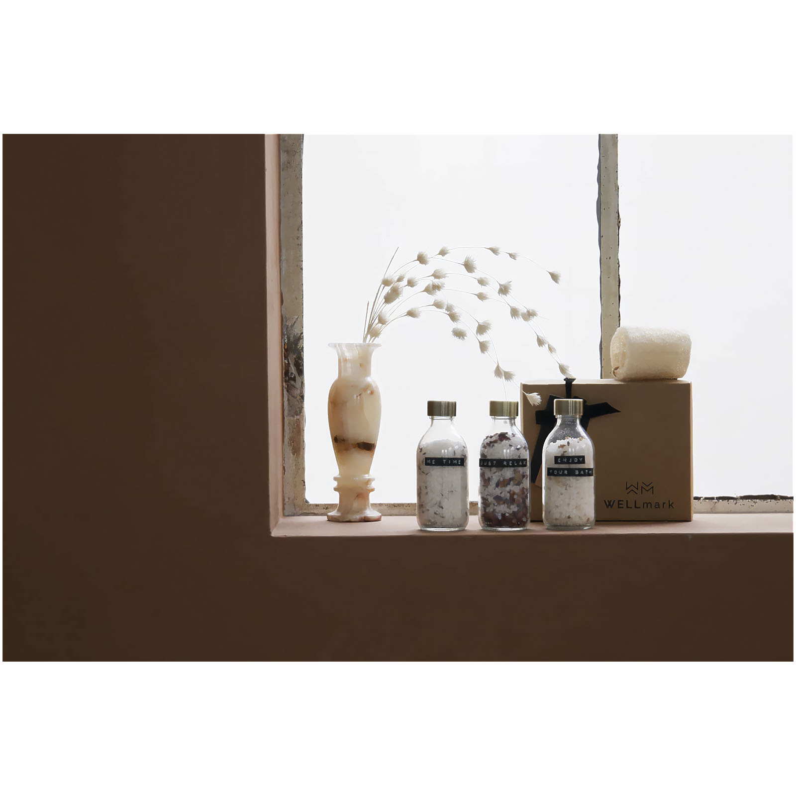Wellmark Just Relax 3-teiliges Badesalz-Set, 200 ml transparent klar