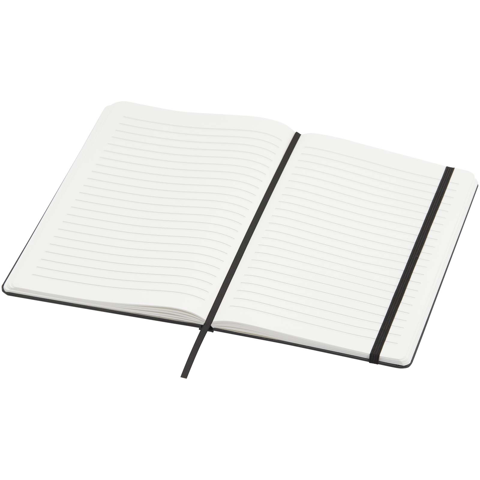 Holm A5 Notizbuch aus Steinpapier, liniert schwarz