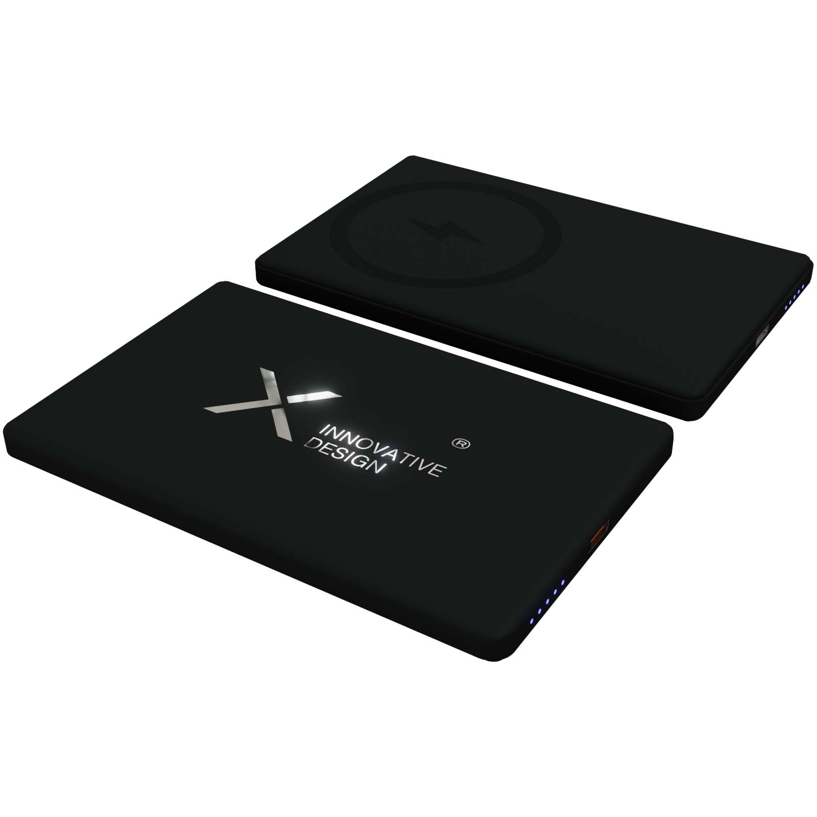 SCX.design P22 5000 mAh ultradünne, magnetische Powerbank schwarz