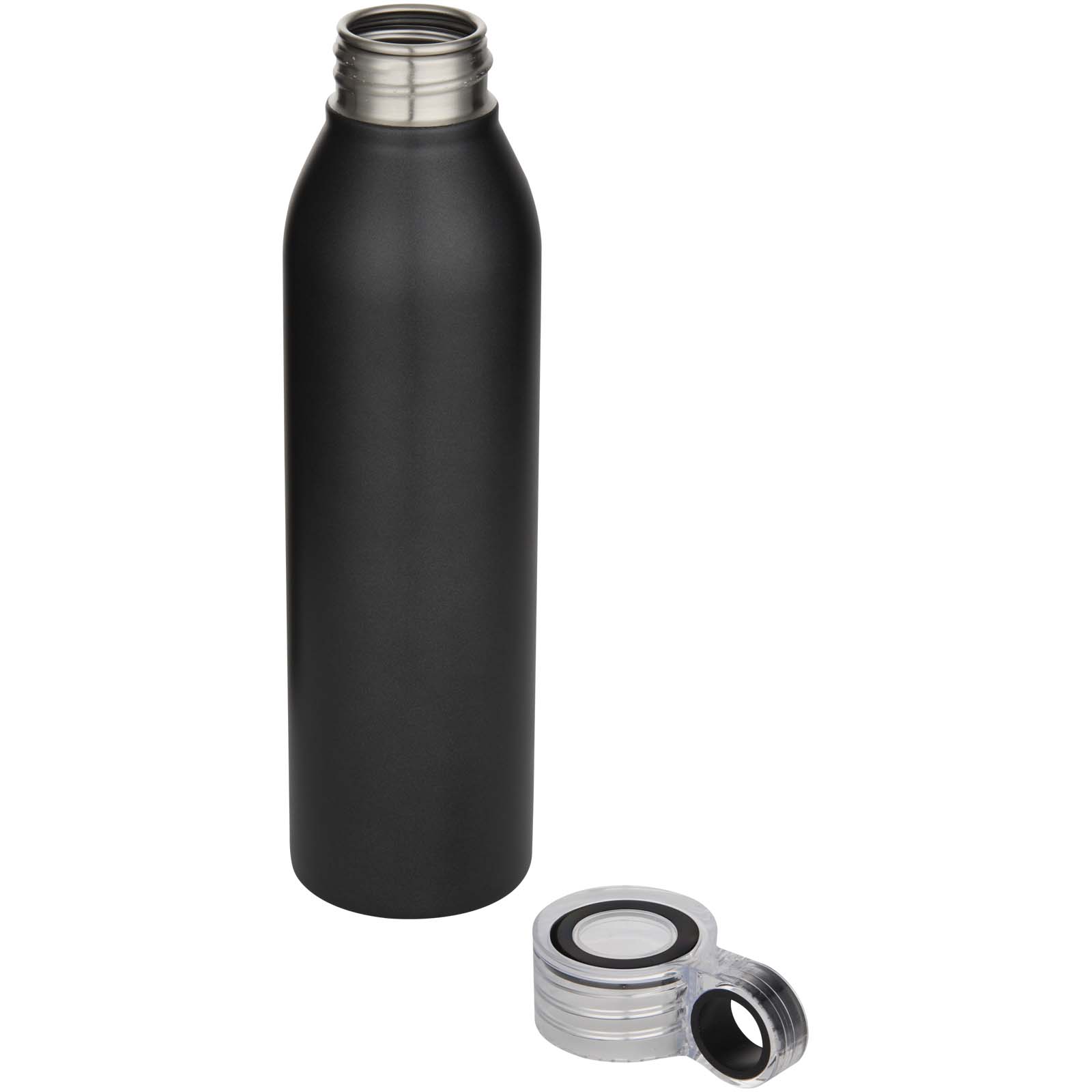 Grom 650 ml RCS-zertifizierte Trinkflasche aus recyceltem Edelstahl schwarz