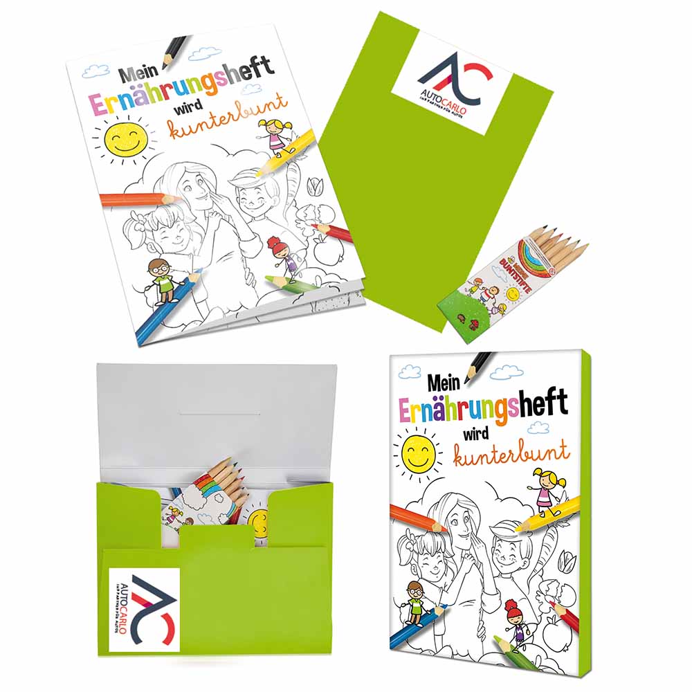 Malbuch / Mal-Set A6 - Ernährung