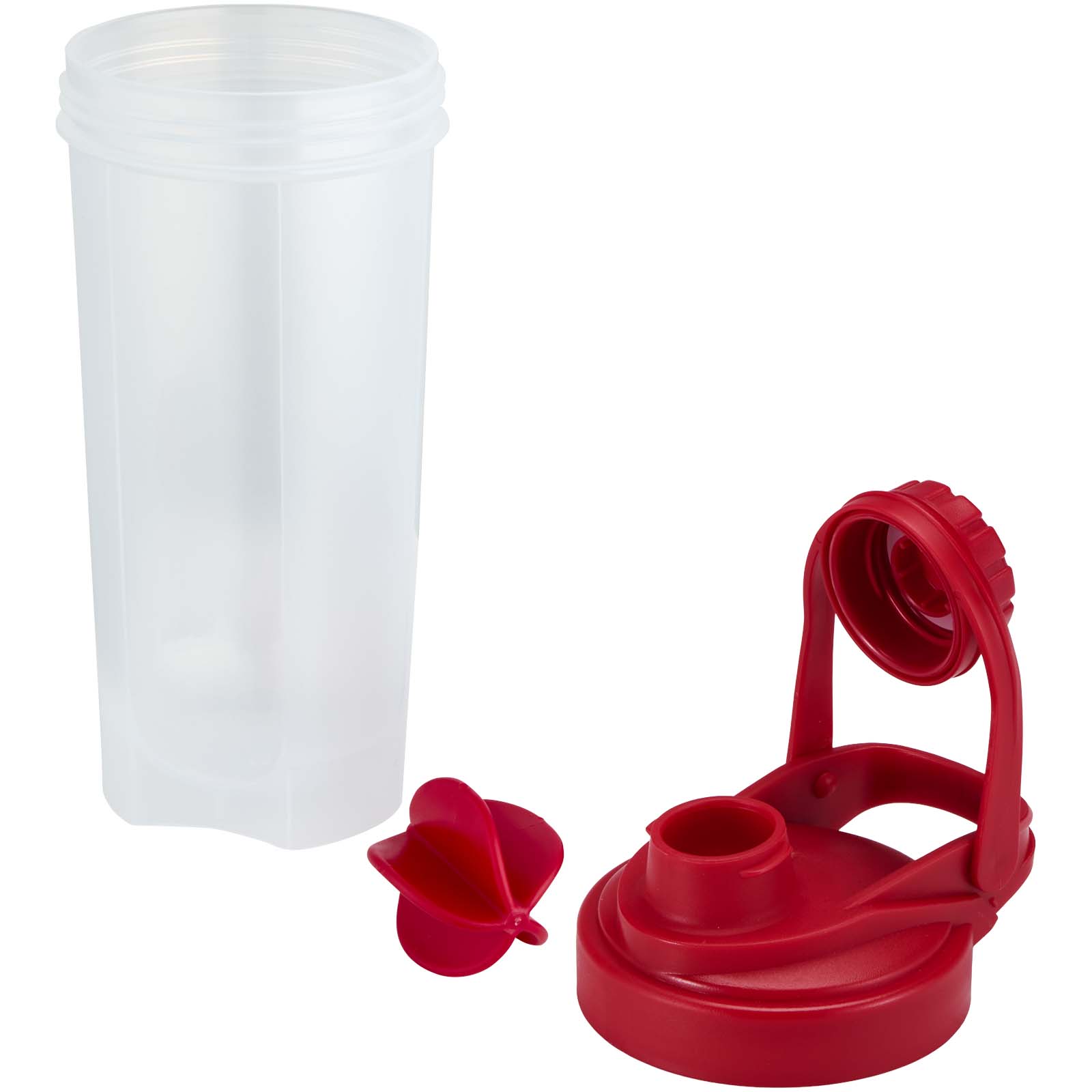Forza 700 ml Sportflasche mit Shakerball rot