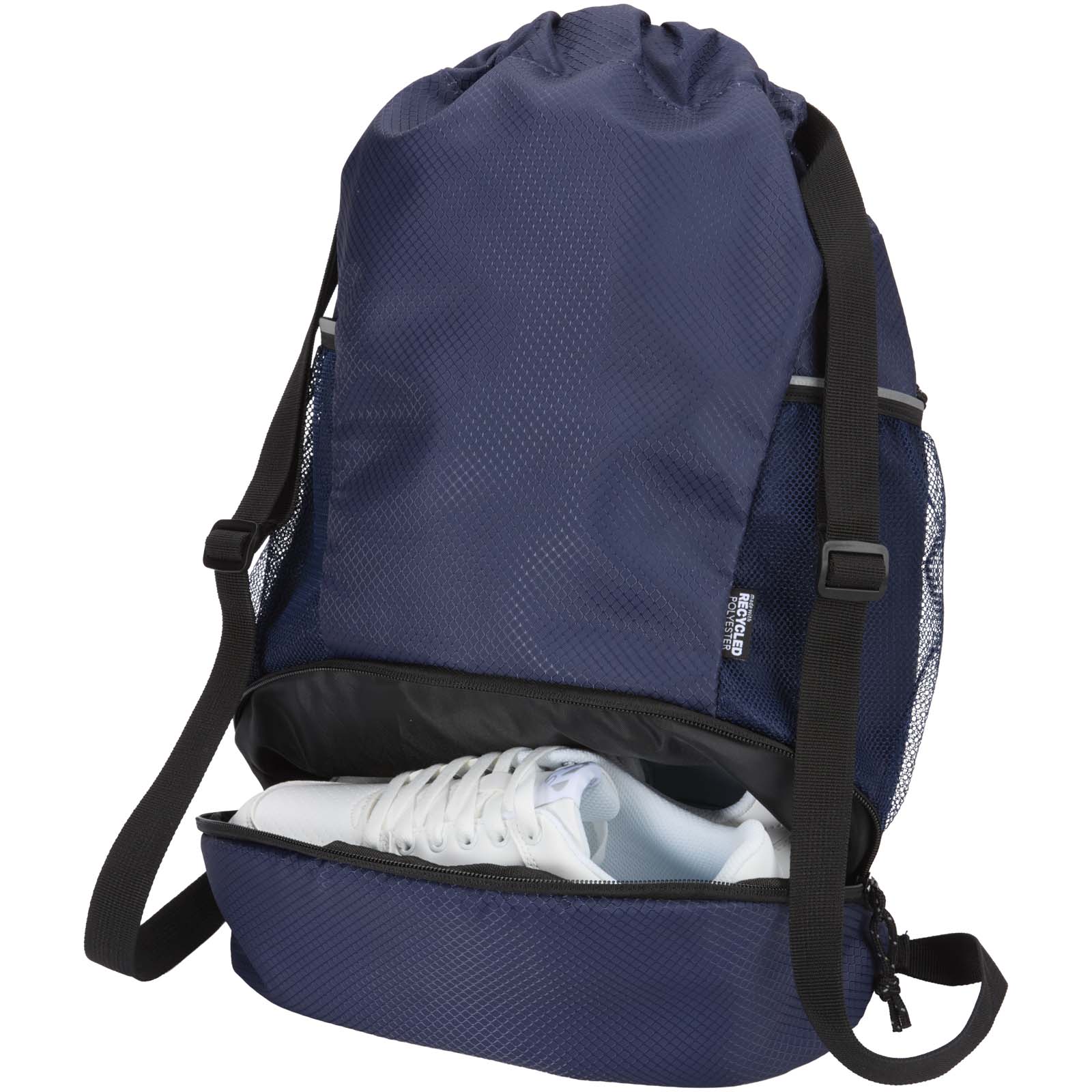 Varyon GRS-recycelter Sportbeutel mit Bodenfach 18 L navy