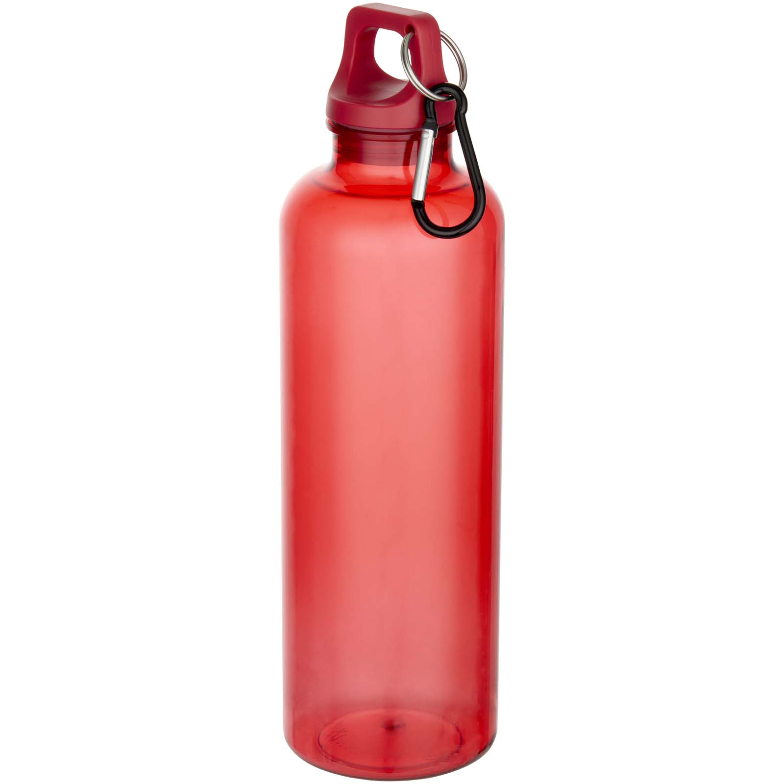 Oregon 750 ml RCS-zertifizierte Trinkflasche aus recyceltem Kunststoff mit Karabinerhaken rot