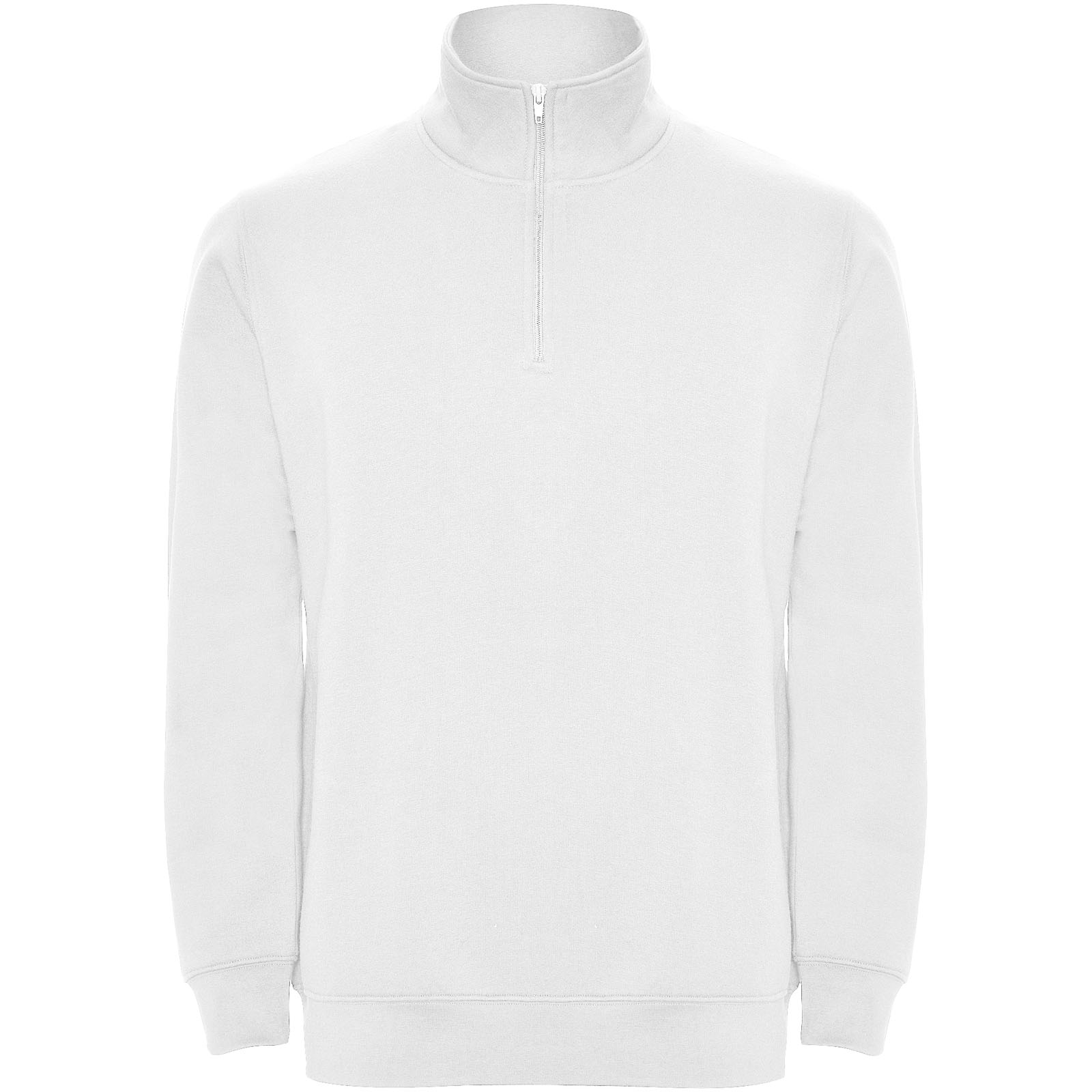 Aneto 280 g/m² Pullover mit Viertelreißverschluss weiss