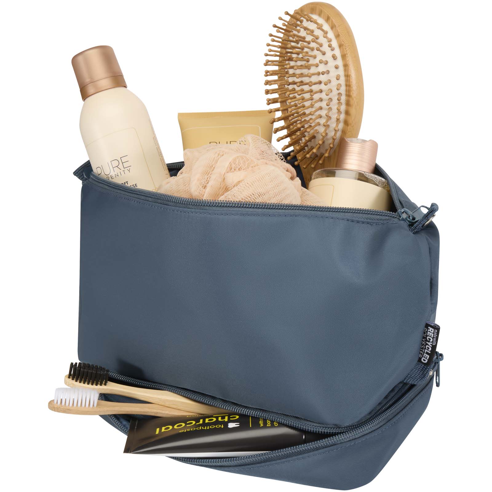 Trip Aware™ Recycelter Reisekulturbeutel 6 L hale blau
