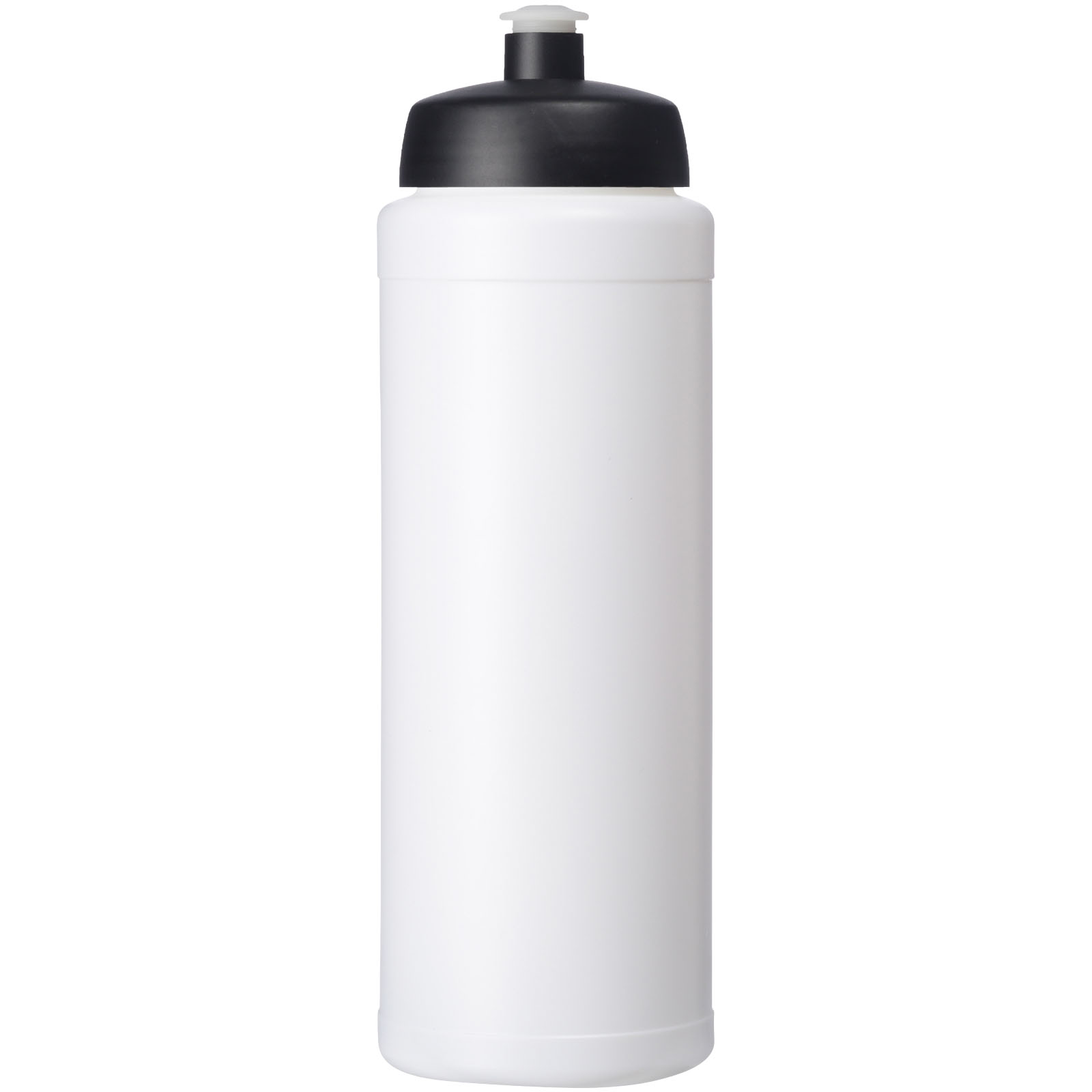 Baseline® Plus grip 750 ml Sportflasche mit Sportdeckel weiss, schwarz