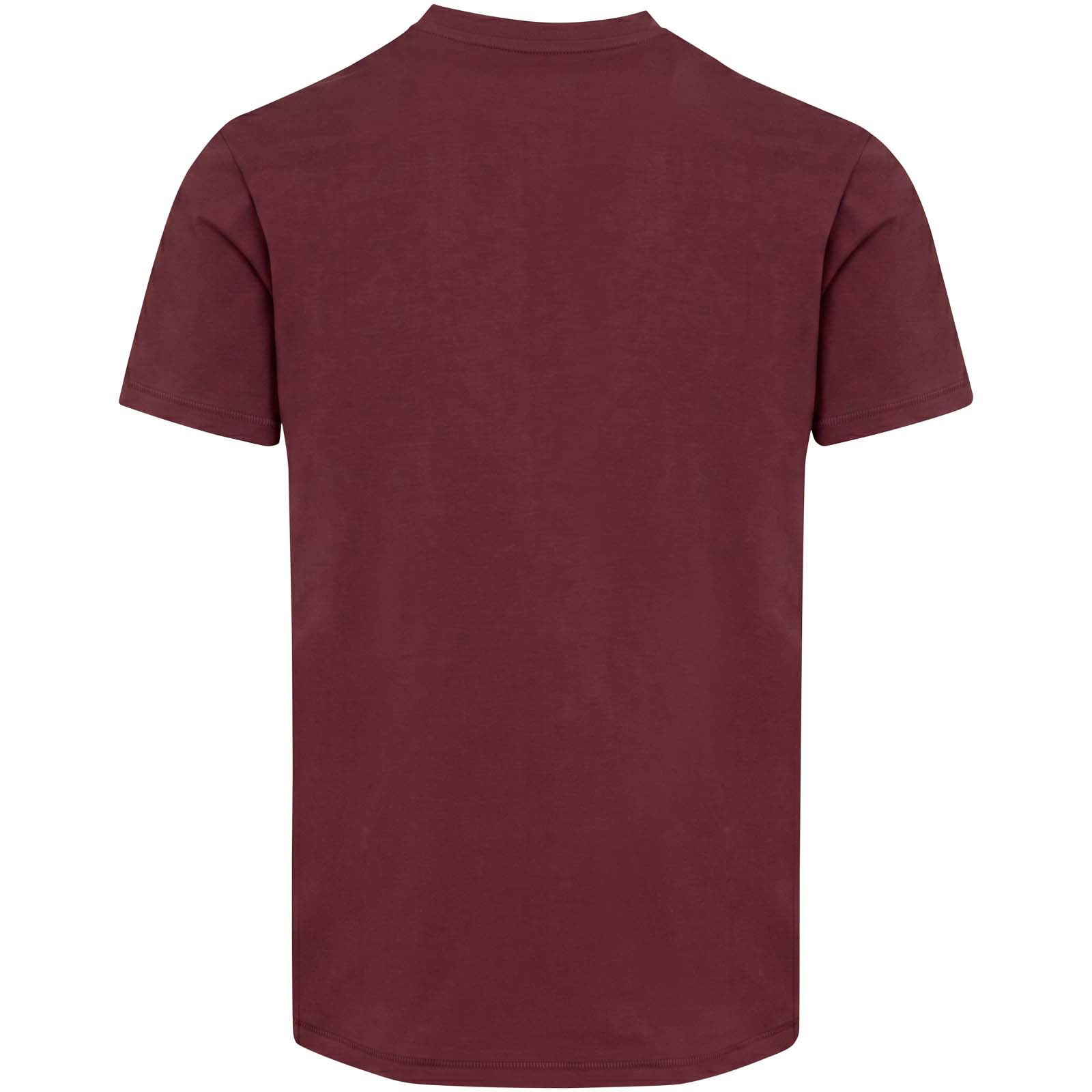 Balfour 200 g/m² Kurzärmeliges T-Shirt V-Ausschnitt Bio Baumwolle (OCS), unisex Tiefes Burgunderrot
