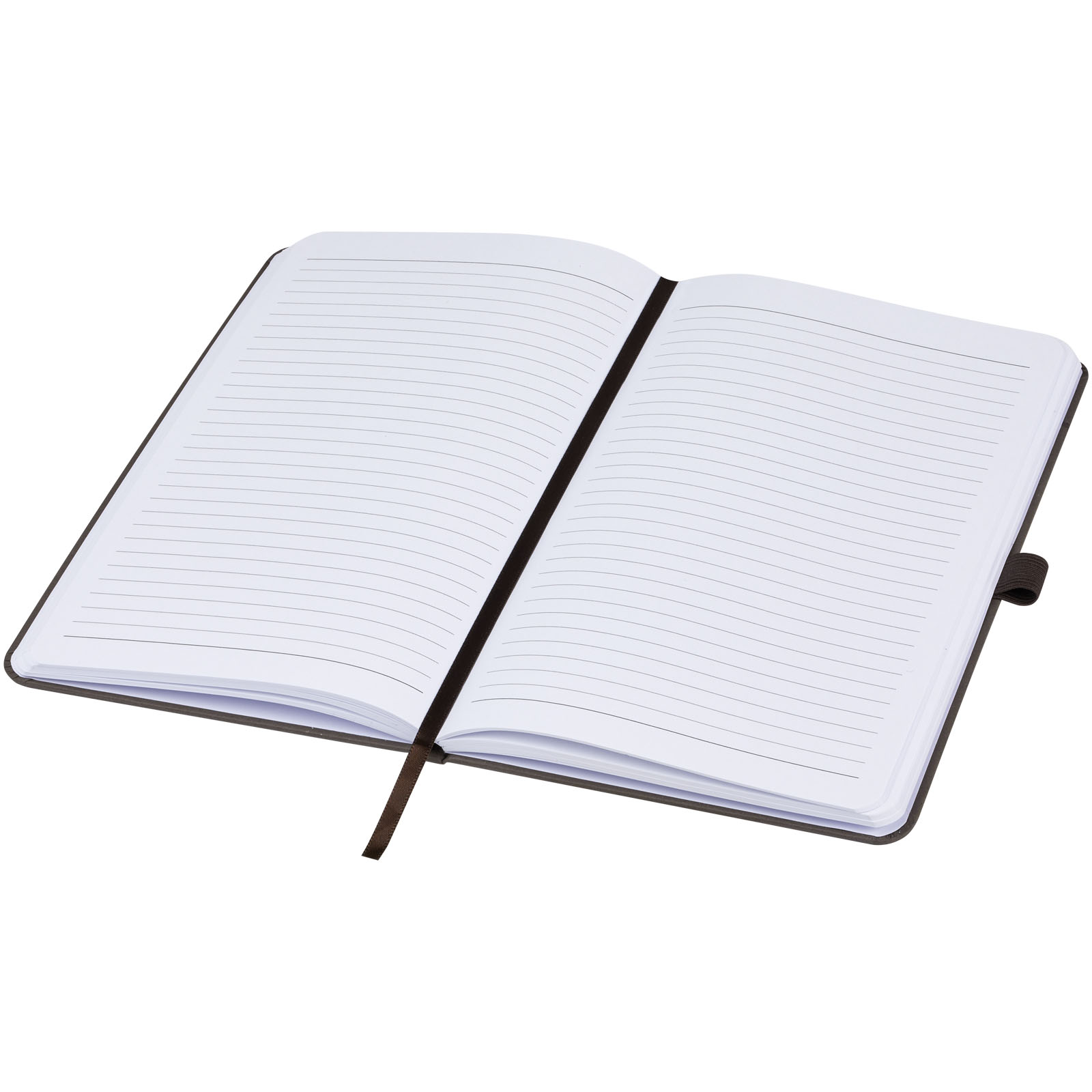 Fabianna Hardcover Notizbuch aus Crush-Papier kaffeebraun