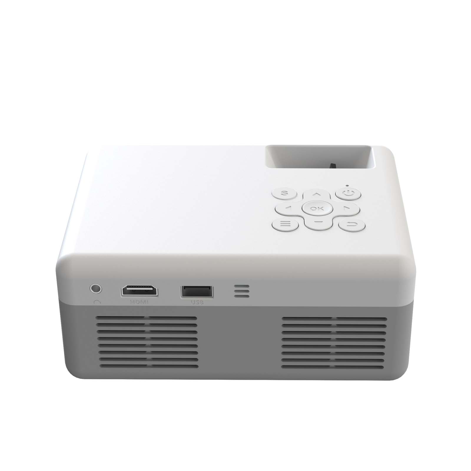 Prixton Mini Pro Cinema Beamer grau, weiss