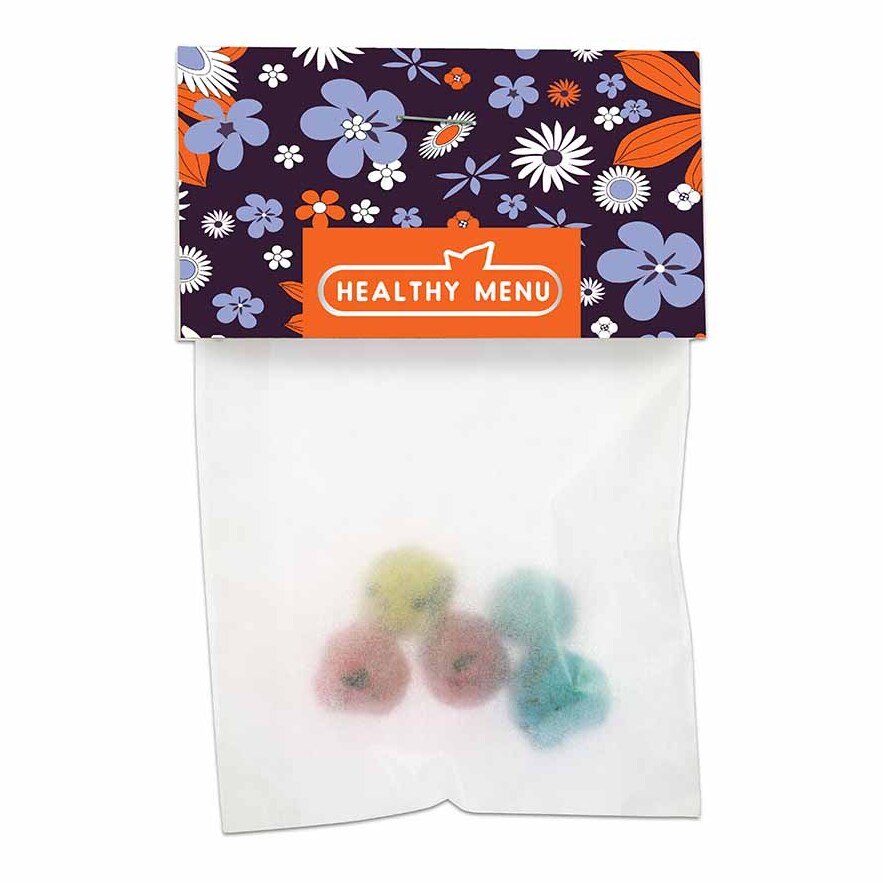 Bunte Mini Flower-Balls mit Samen