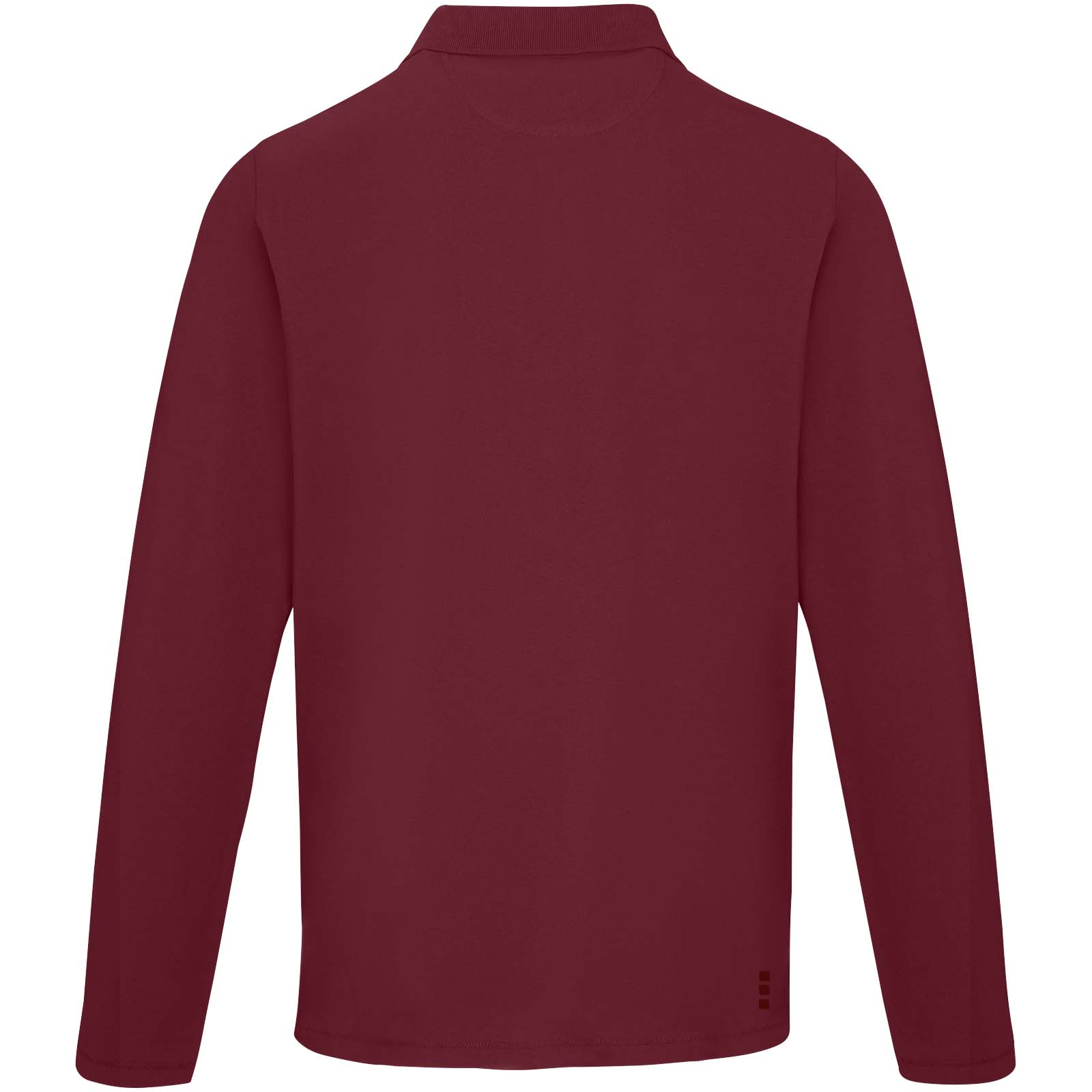 Calgary 180 g/m² Langarm Poloshirt für Herren Tiefes Burgunderrot