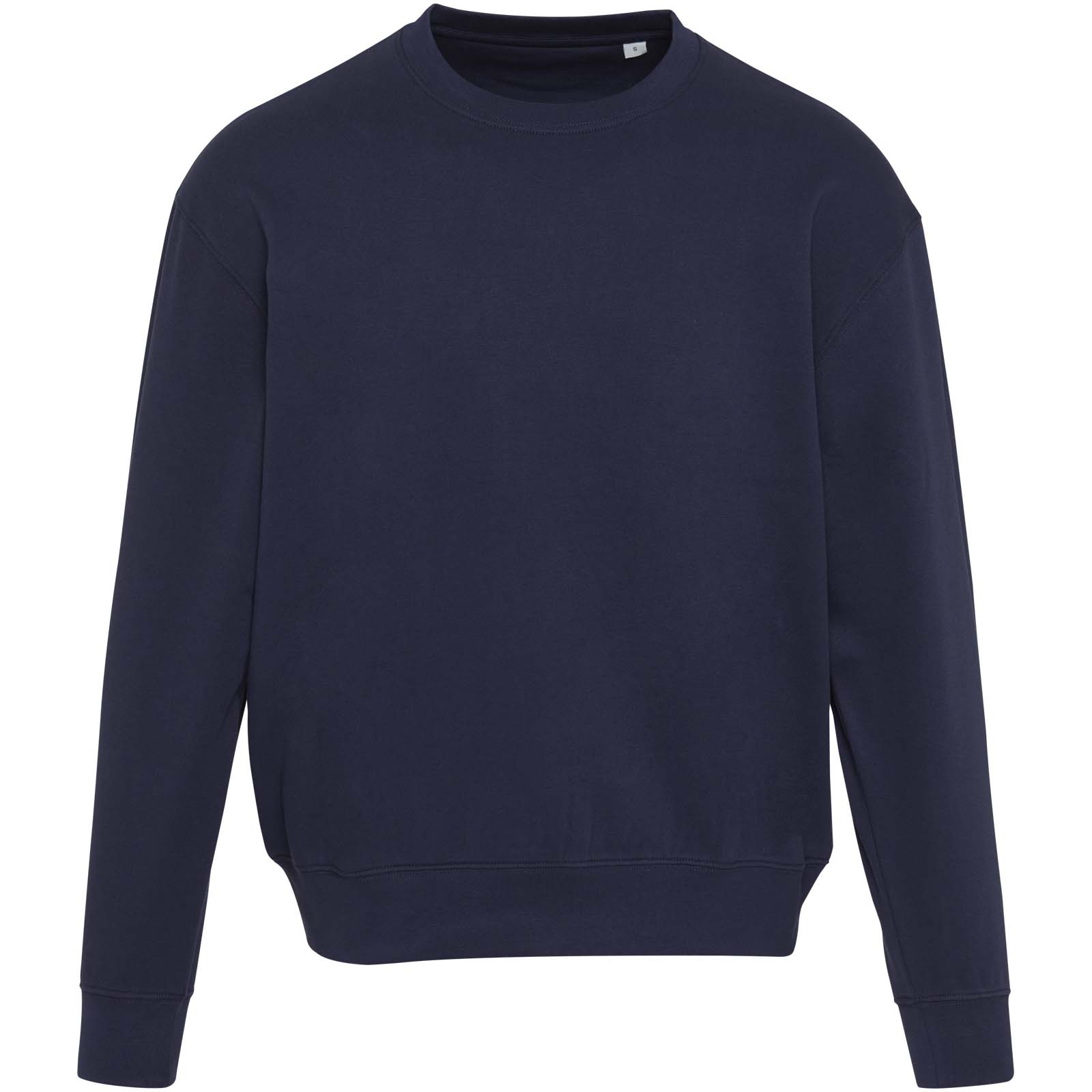 Boris Oversize Sweatshirt mit Rundhalsausschnitt aus recycelter 280 g/m2 Bio Baumwolle (OCS), unisex navy