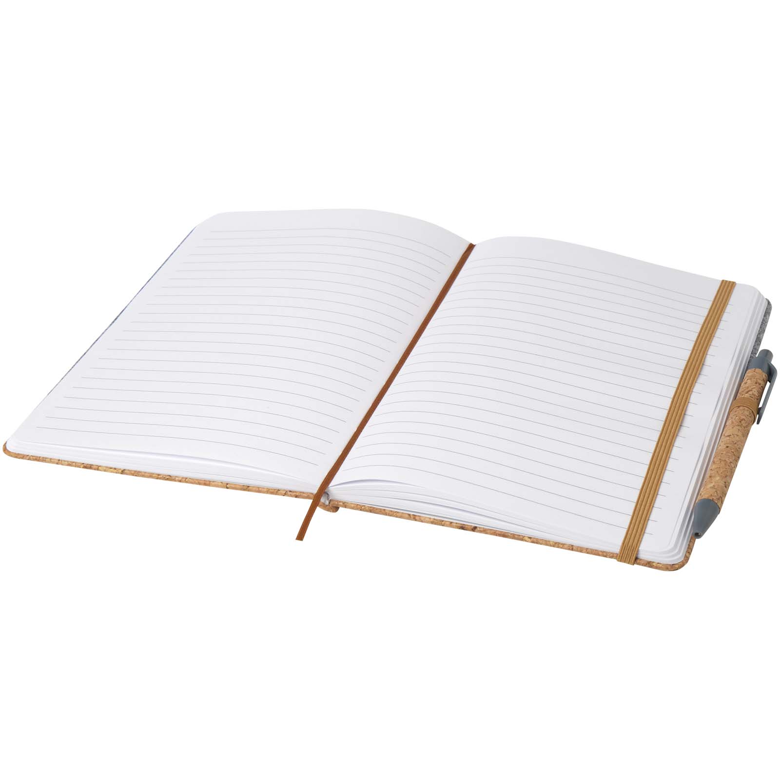 Veronica A5 Hardcover Notizbuch grau, natur