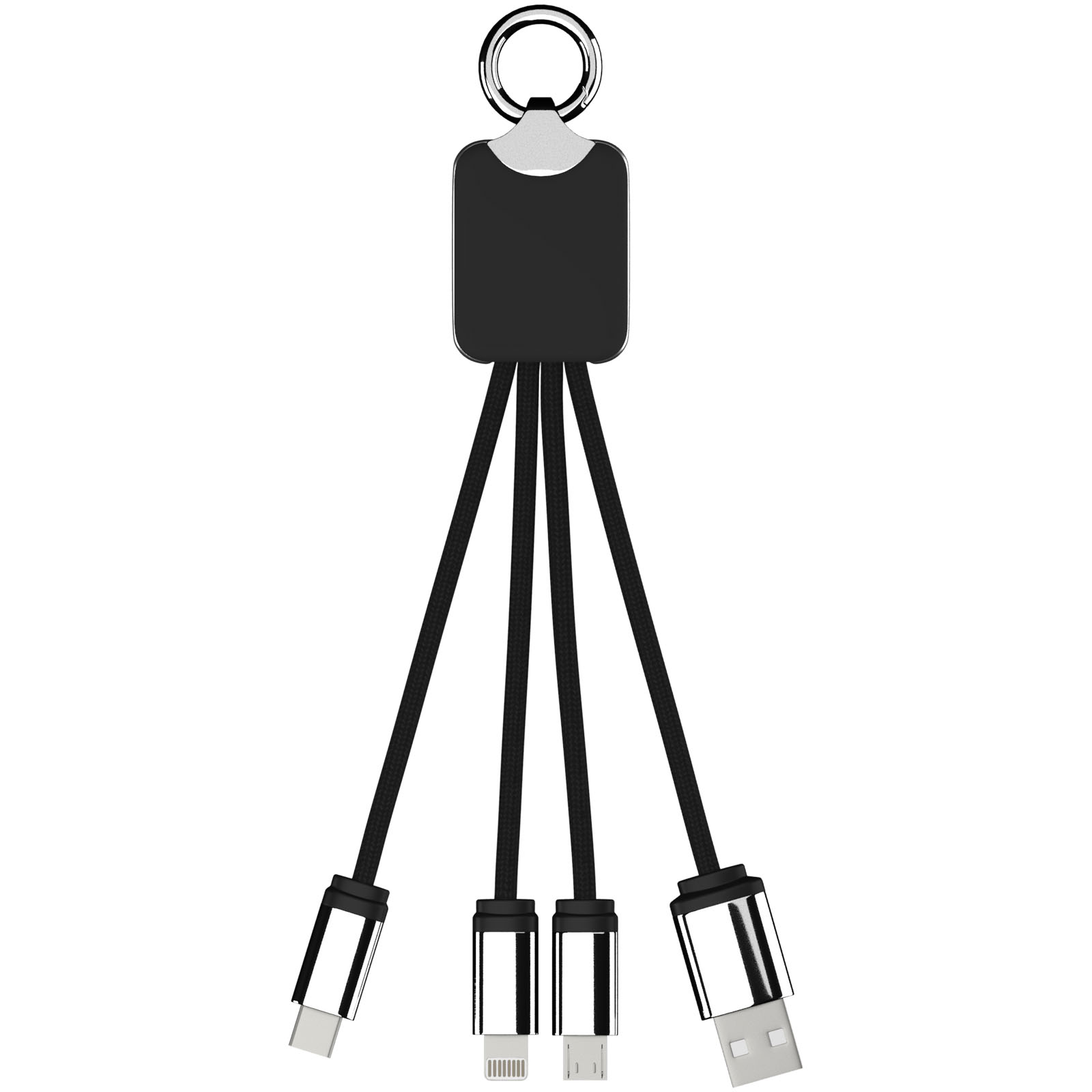 SCX.design C15 Quatro Ladekabel mit Leuchtlogo blau, schwarz