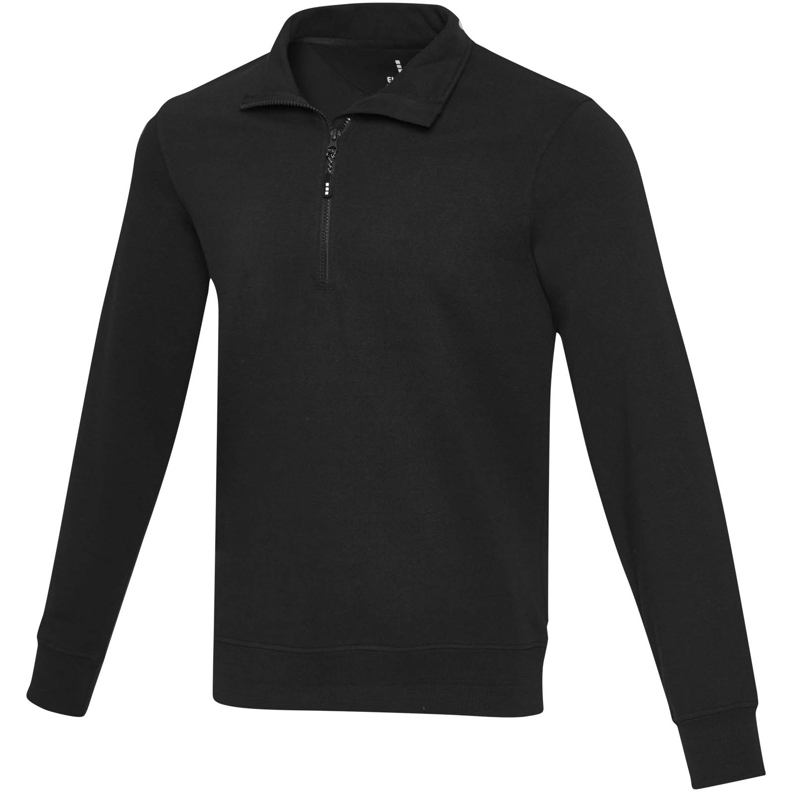 Tin 280 g/m² Aware™ Pullover mit Half-Zip Reißverschluss aus recyceltem Material Unisex schwarz
