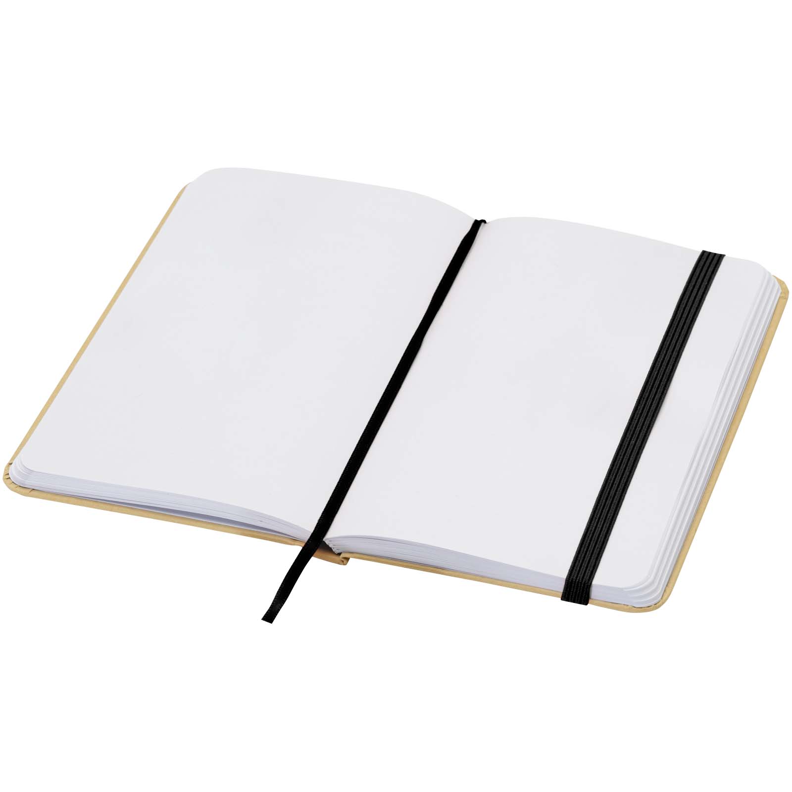 Reed A6 Hardcover Notizbuch, blanko, aus recyceltem Material schwarz