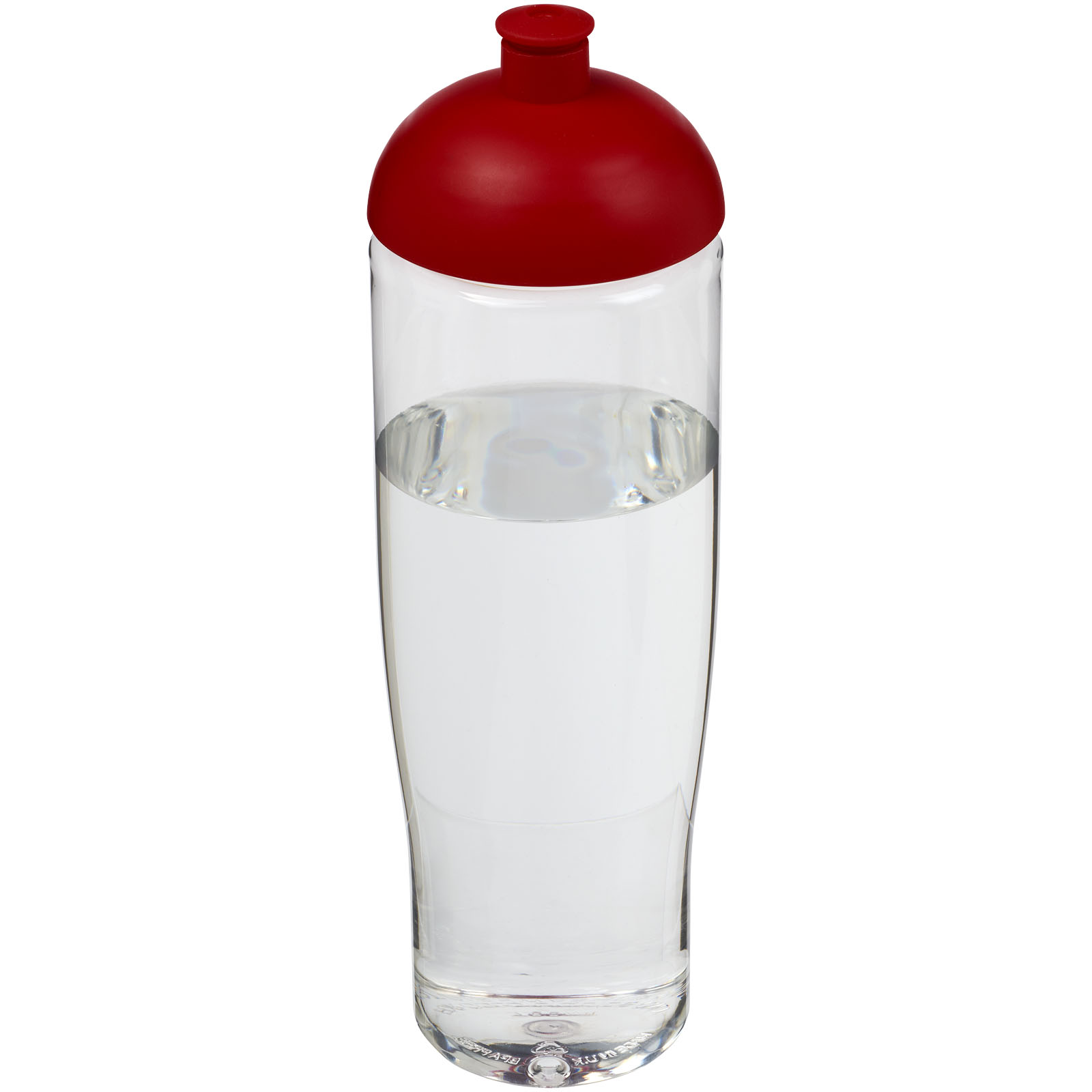 H2O Active® Tempo 700 ml Sportflasche mit Stülpdeckel transparent, rot