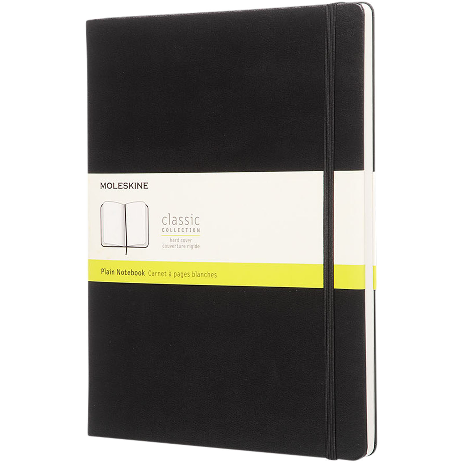 Classic Hardcover Notizbuch XL – blanko schwarz