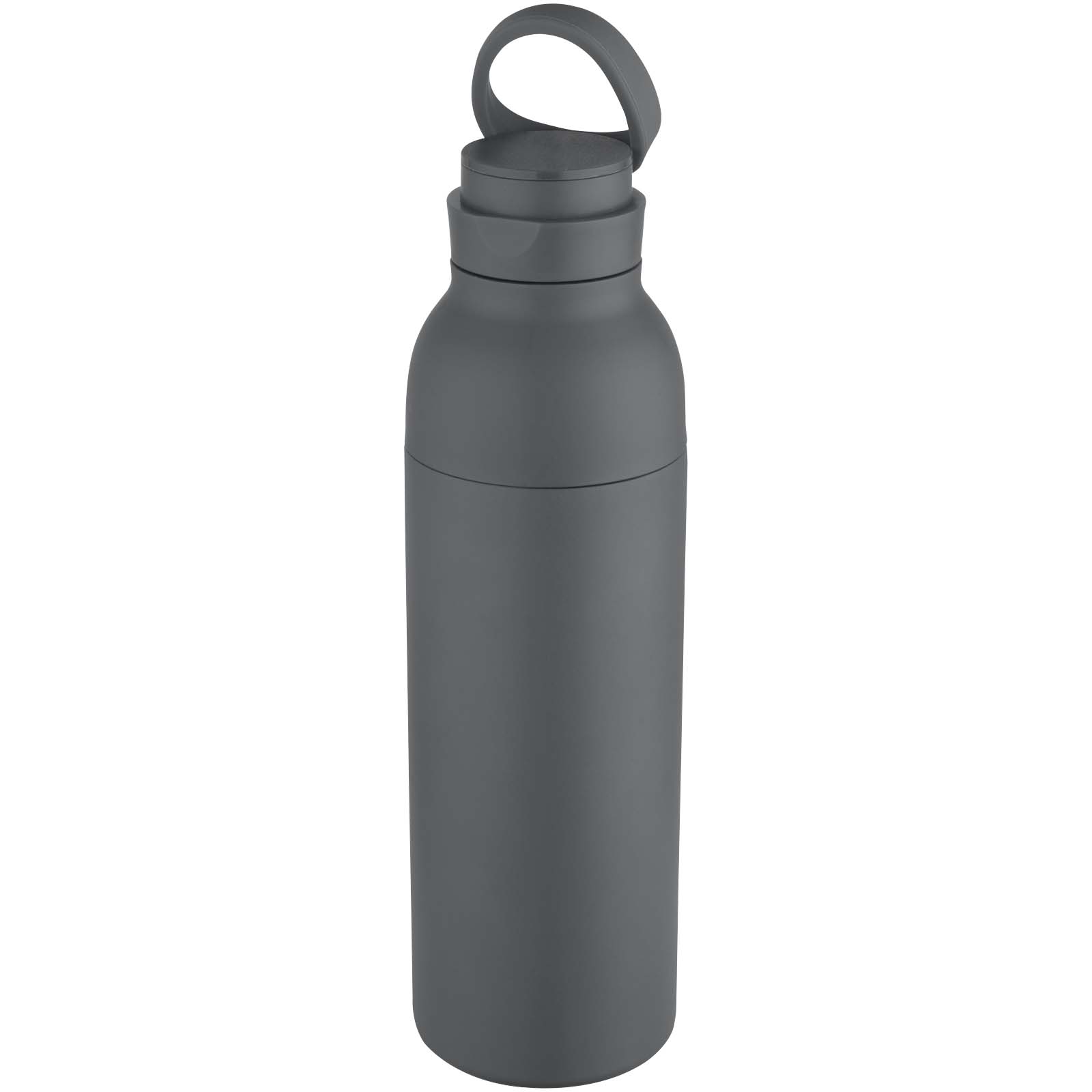 Illuminate 650 ml RCS doppelwandige Isolierflasche aus recyceltem Edelstahl dämmergrau