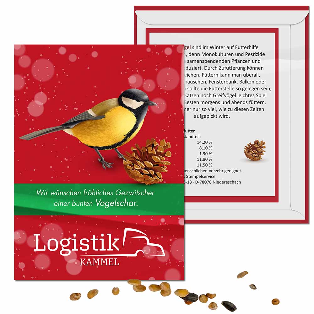 Vogelfutter-Tütchen - Weihnachten - Individuell