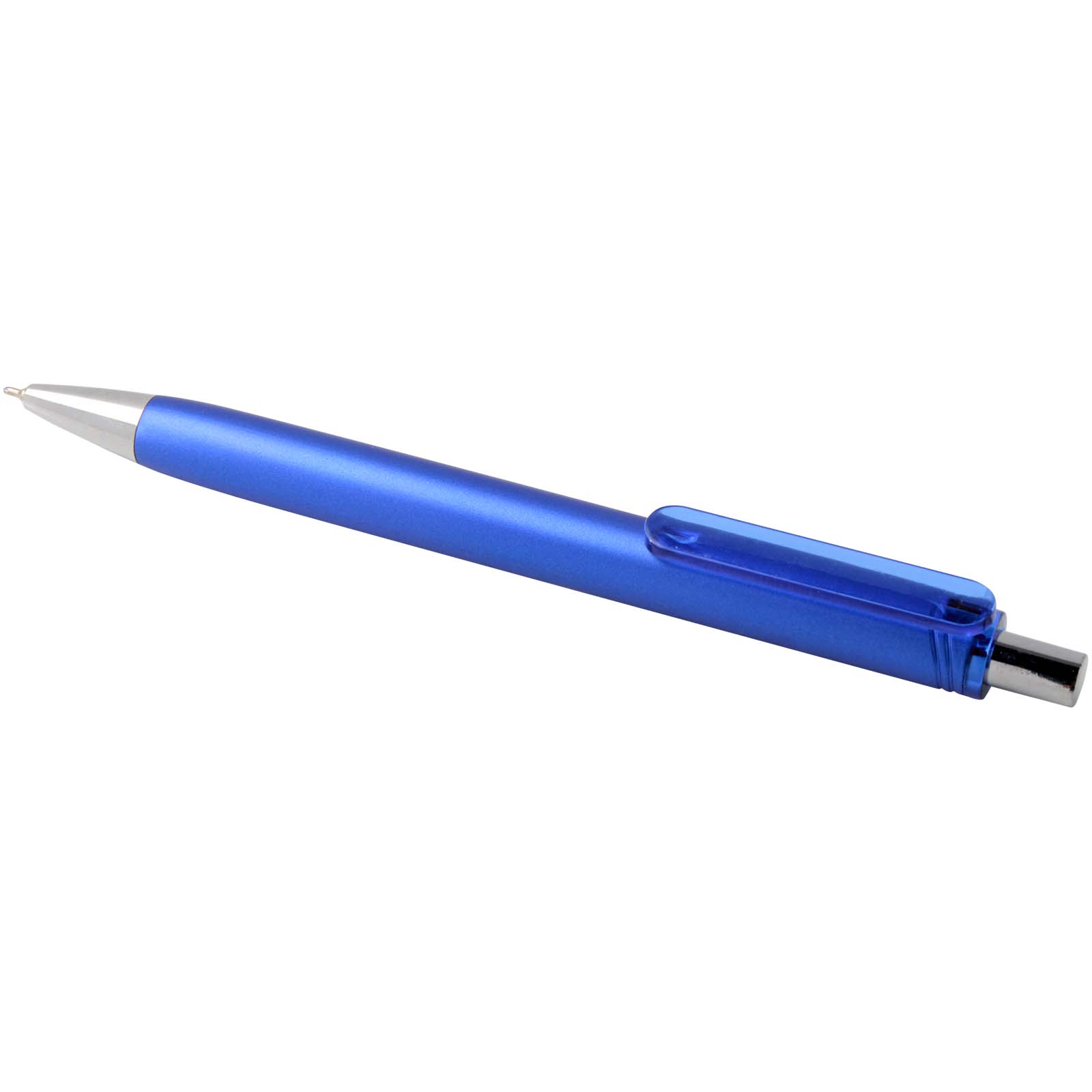 Feld RCS recycelter Kugelschreiber mit Metallic-Finish (schwarze Mine) royalblau