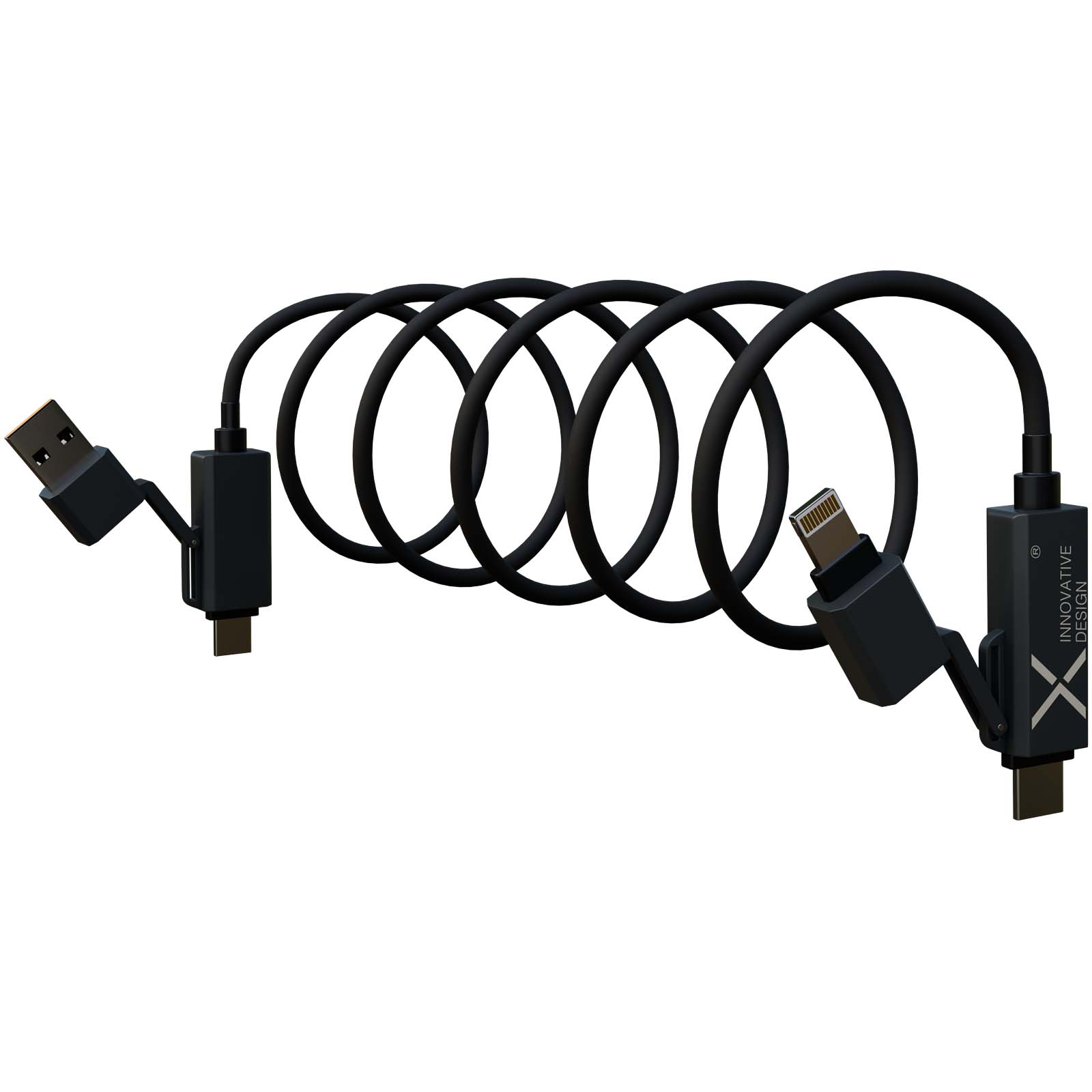 SCX.design C59 100 W magnetisches Silikon Ladekabel schwarz
