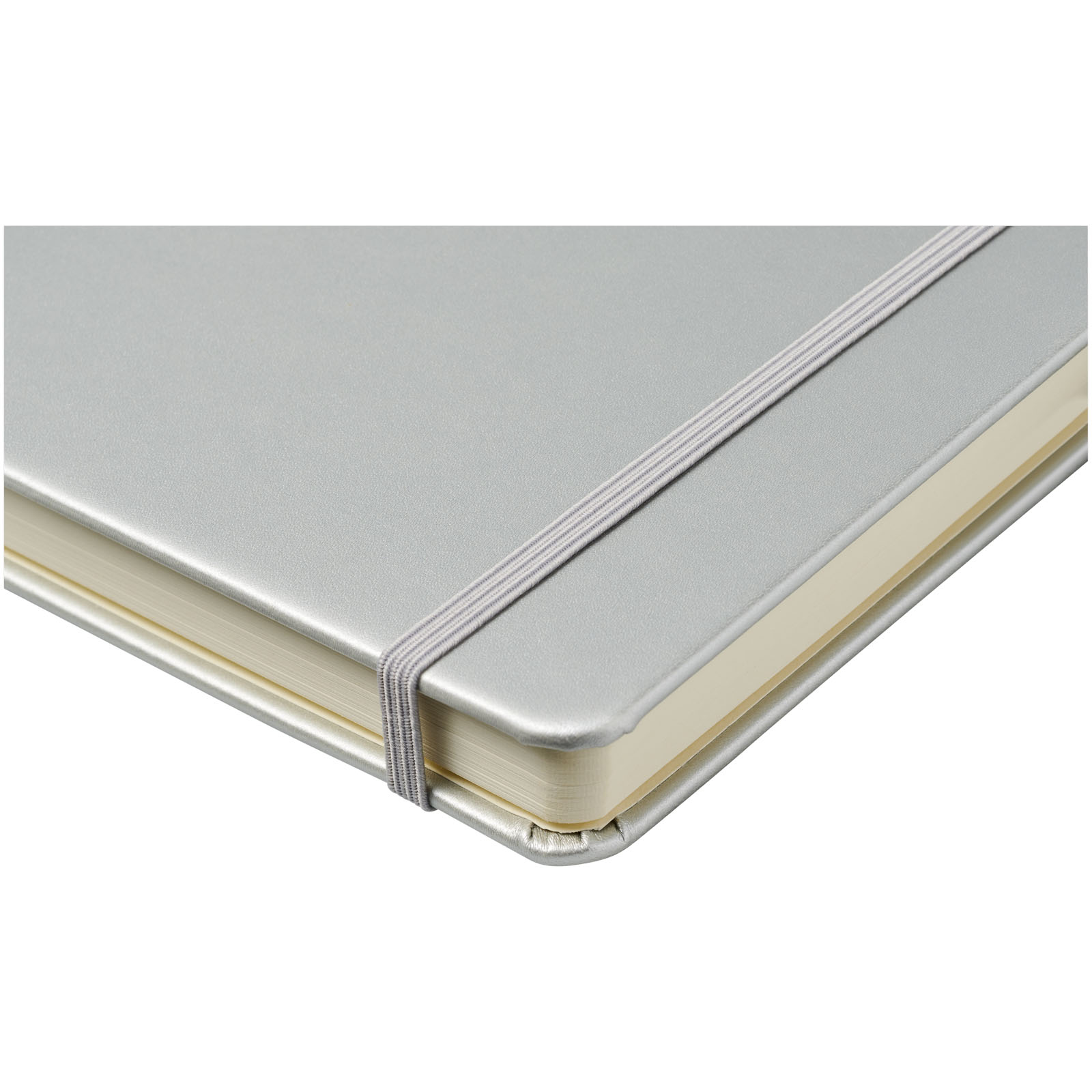 Nova A5 gebundenes Notizbuch silber
