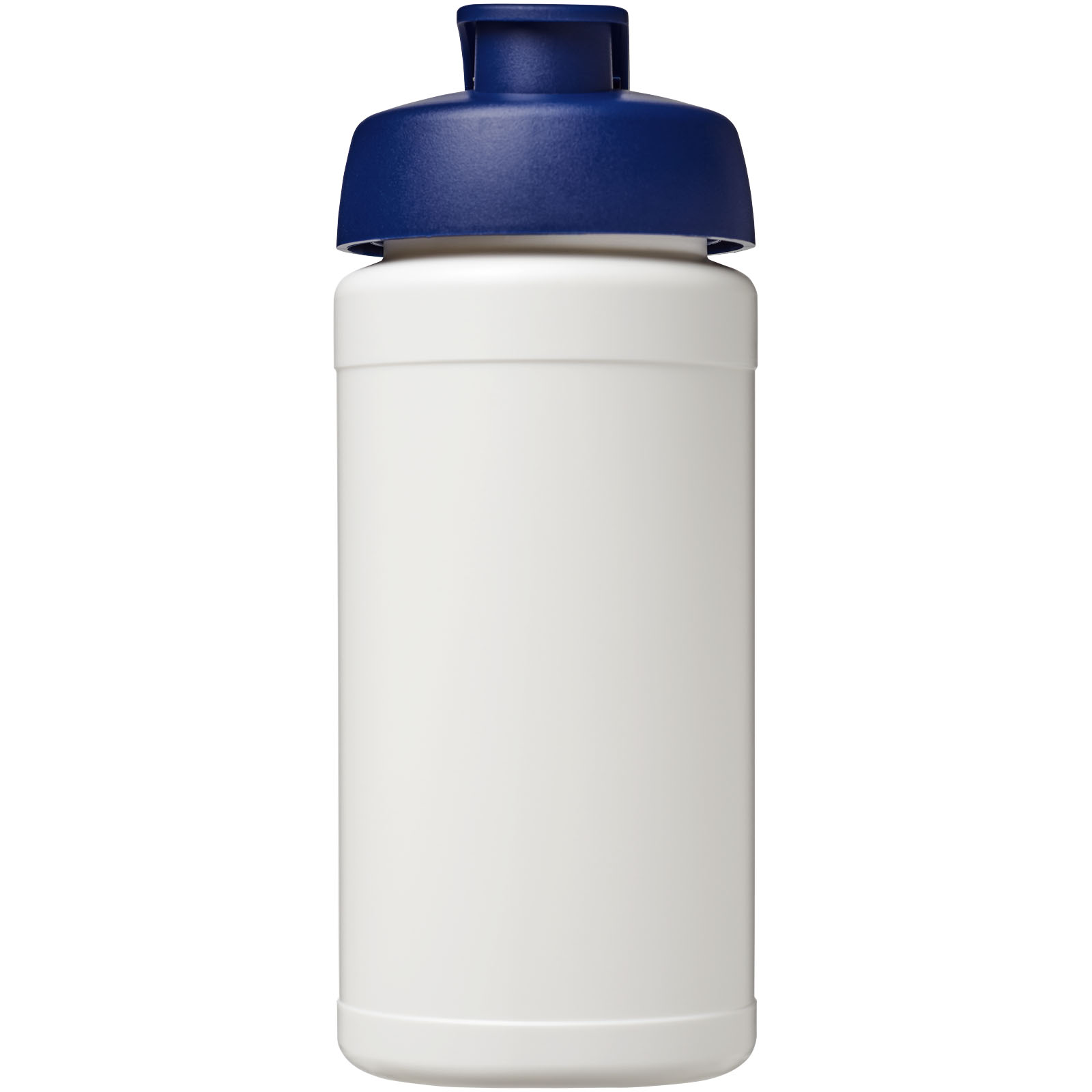 Baseline® Plus 500 ml Sportflasche mit Klappdeckel weiss, blau