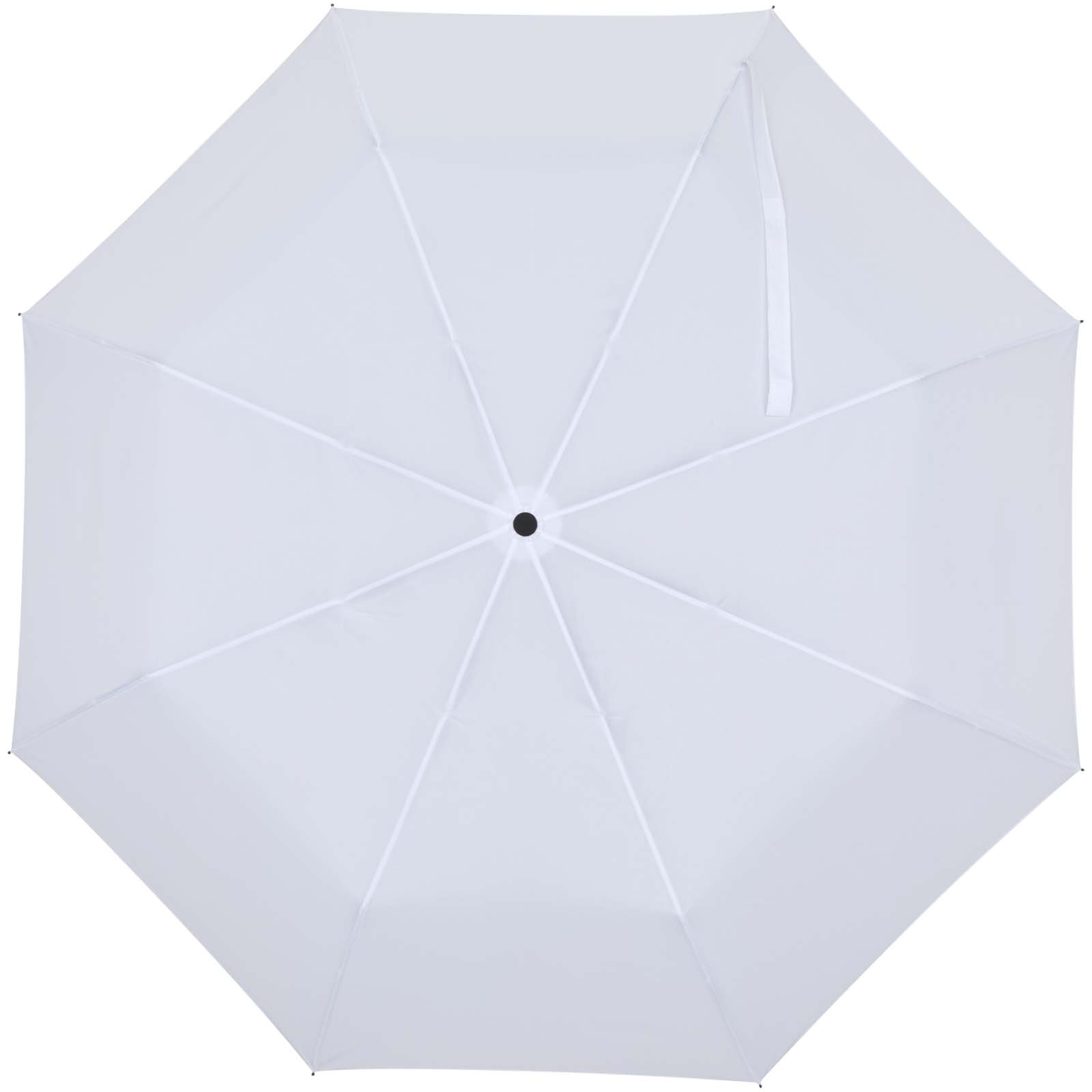 Aaron 23'' faltbarer manueller Regenschirm weiss