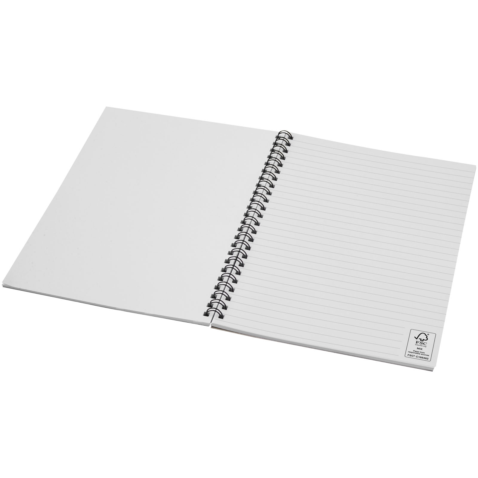 Desk-Mate® A5 recyceltes farbiges Notizbuch mit Spiralbindung dunkelblau