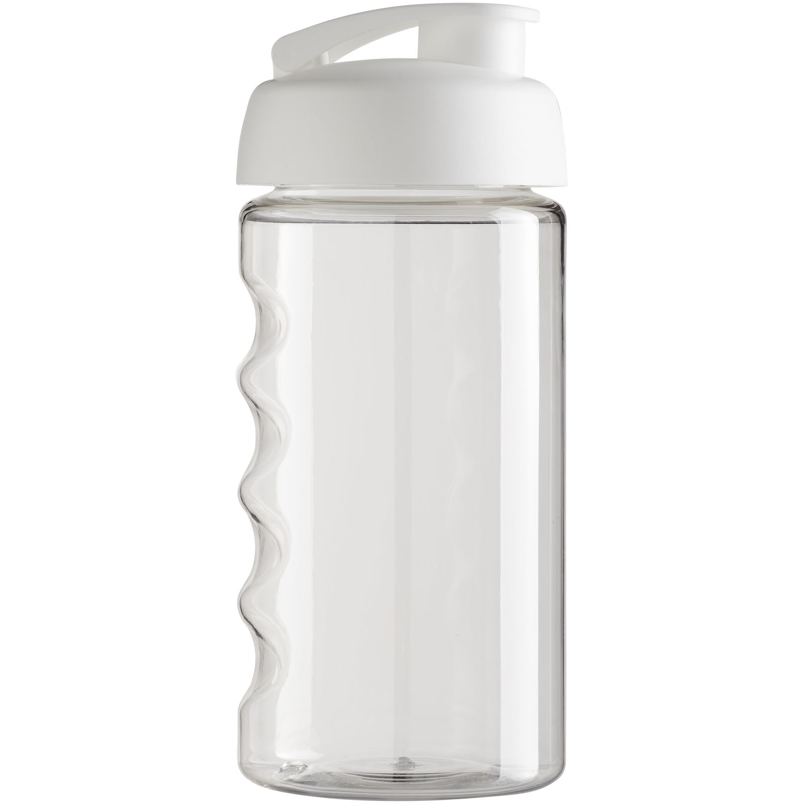 H2O Active® Bop 500 ml Sportflasche mit Klappdeckel transparent, weiss
