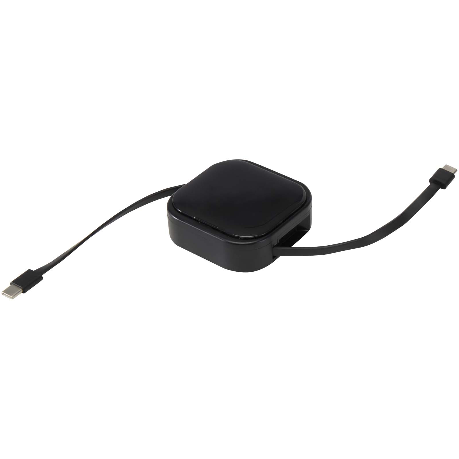 Gloas Aufrollbares 5 in 1 Kabel aus Recyclingmaterial mit Datensynchronisierung und 100 W Schnellladefunktion sowie Smartphon schwarz