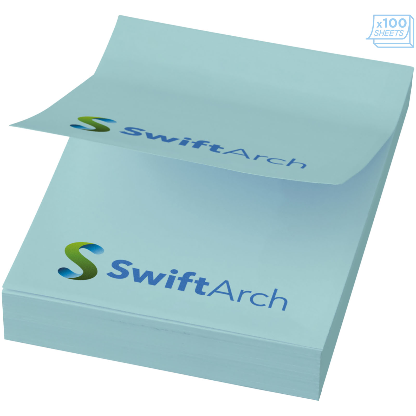 Sticky-Mate® Haftnotizen 50 x 75 mm hellblau
