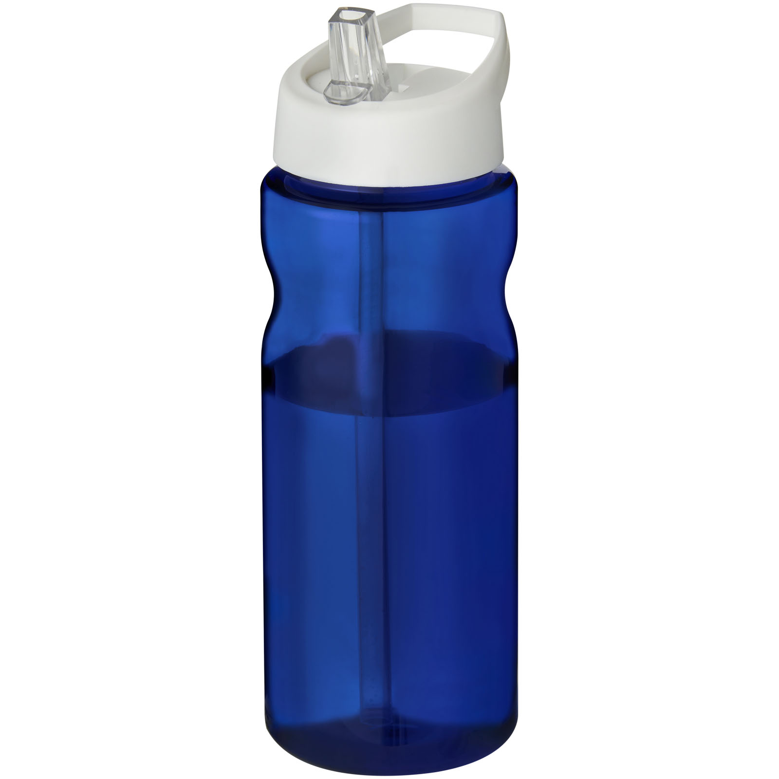 H2O Active® Eco Base 650 ml Sportflasche mit Ausgussdeckel blau, weiss