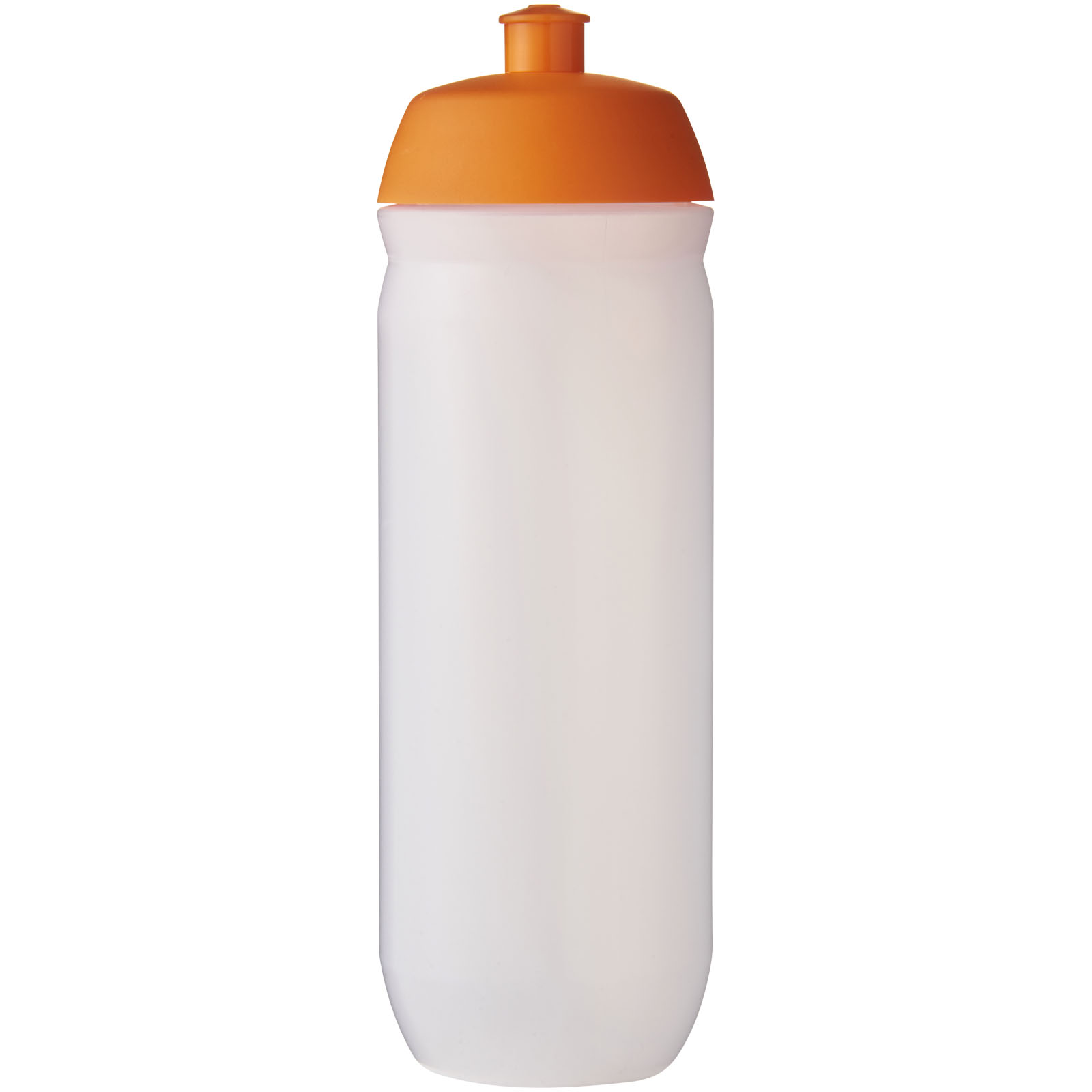 HydroFlex™ Clear 750 ml Squeezy Sportflasche orange, klar mattiert