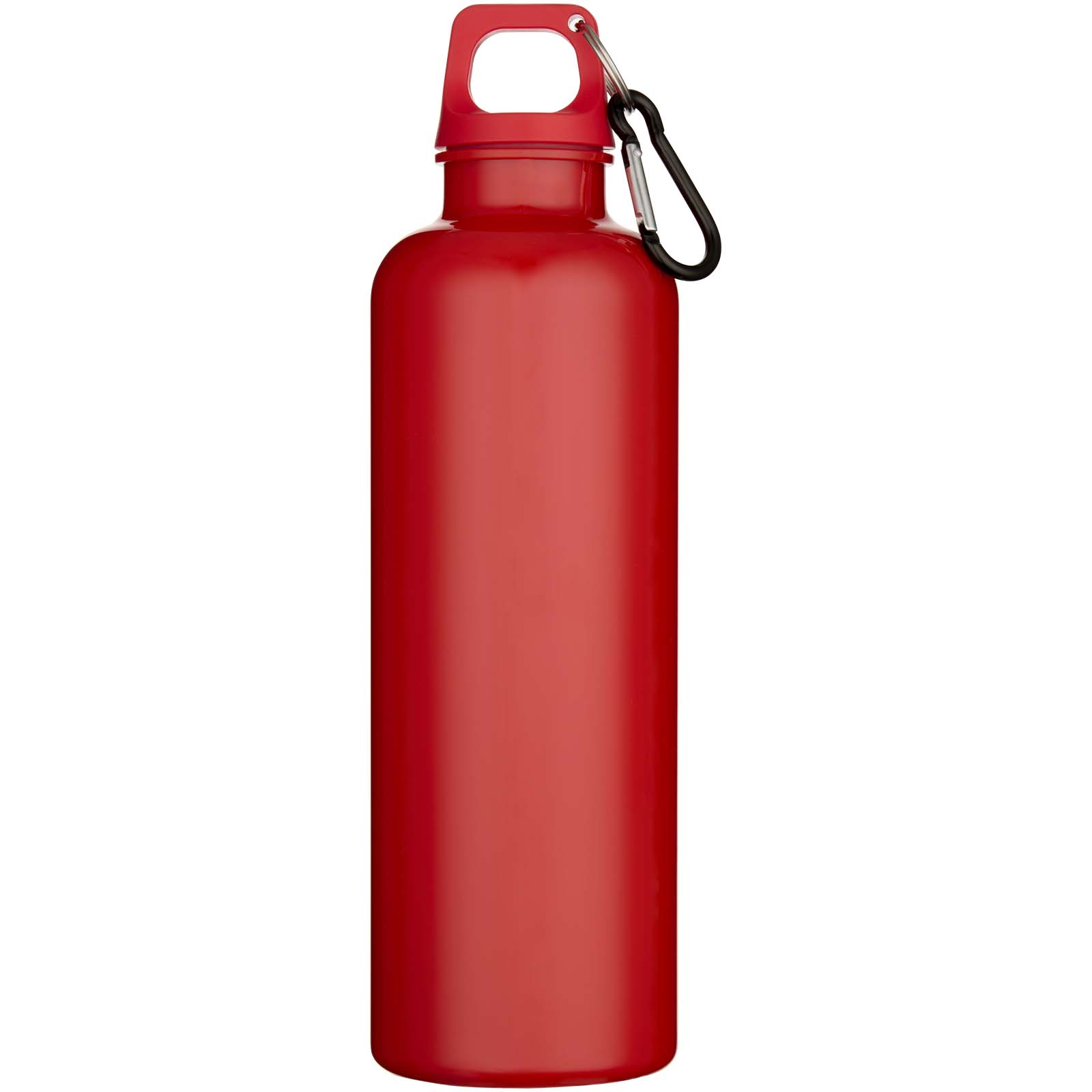Oregon 750 ml einfarbige RS-zertifizierte Wasserflasche aus recyceltem Kunststoff mit Karabinerhaken rot
