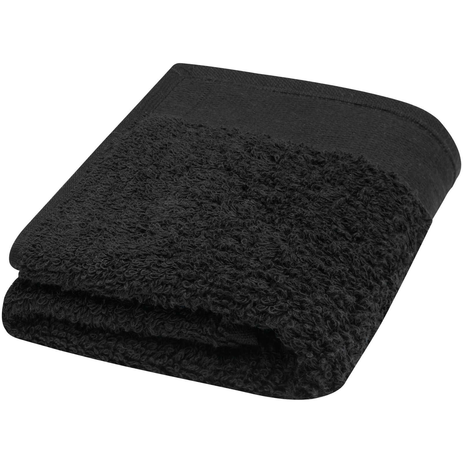 Chloe 550 g/m² Baumwollhandtuch 30 x 50 cm schwarz