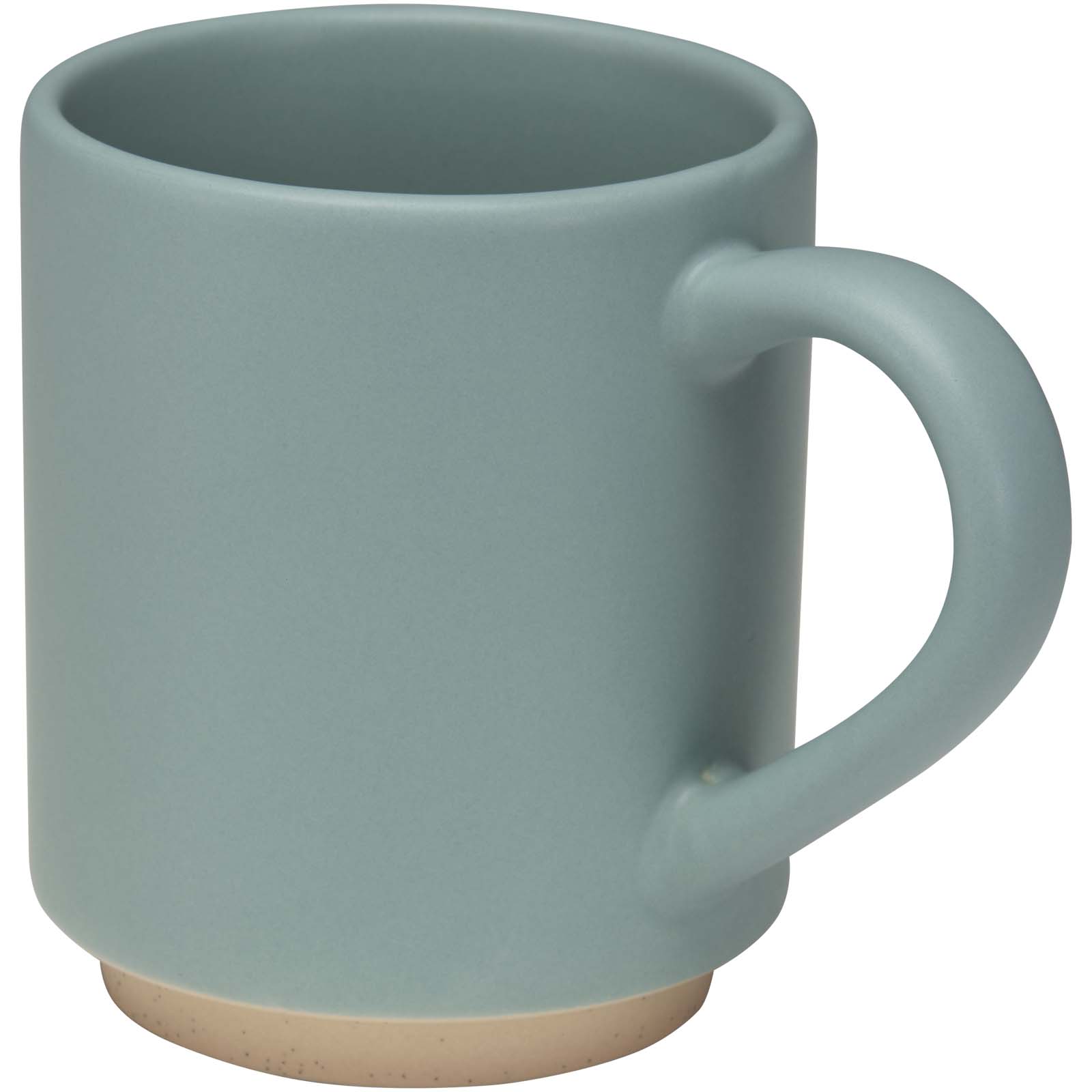 Camilla stapelbarer Keramikbecher, 180 ml, mit matter Oberfläche riffblau