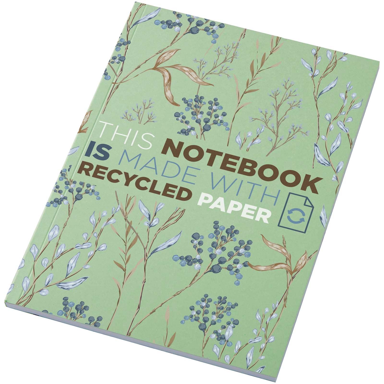 Novella Austen Colours A5 Softcover Notizbuch aus Recyclingmaterial – 50 Blatt grün